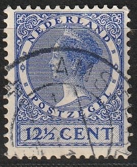 Nederland 1926 185A Wilhelmina 12,5c, Gest Amsterdam, Postzegels en Munten, Postzegels | Nederland, Ophalen of Verzenden, T/m 1940