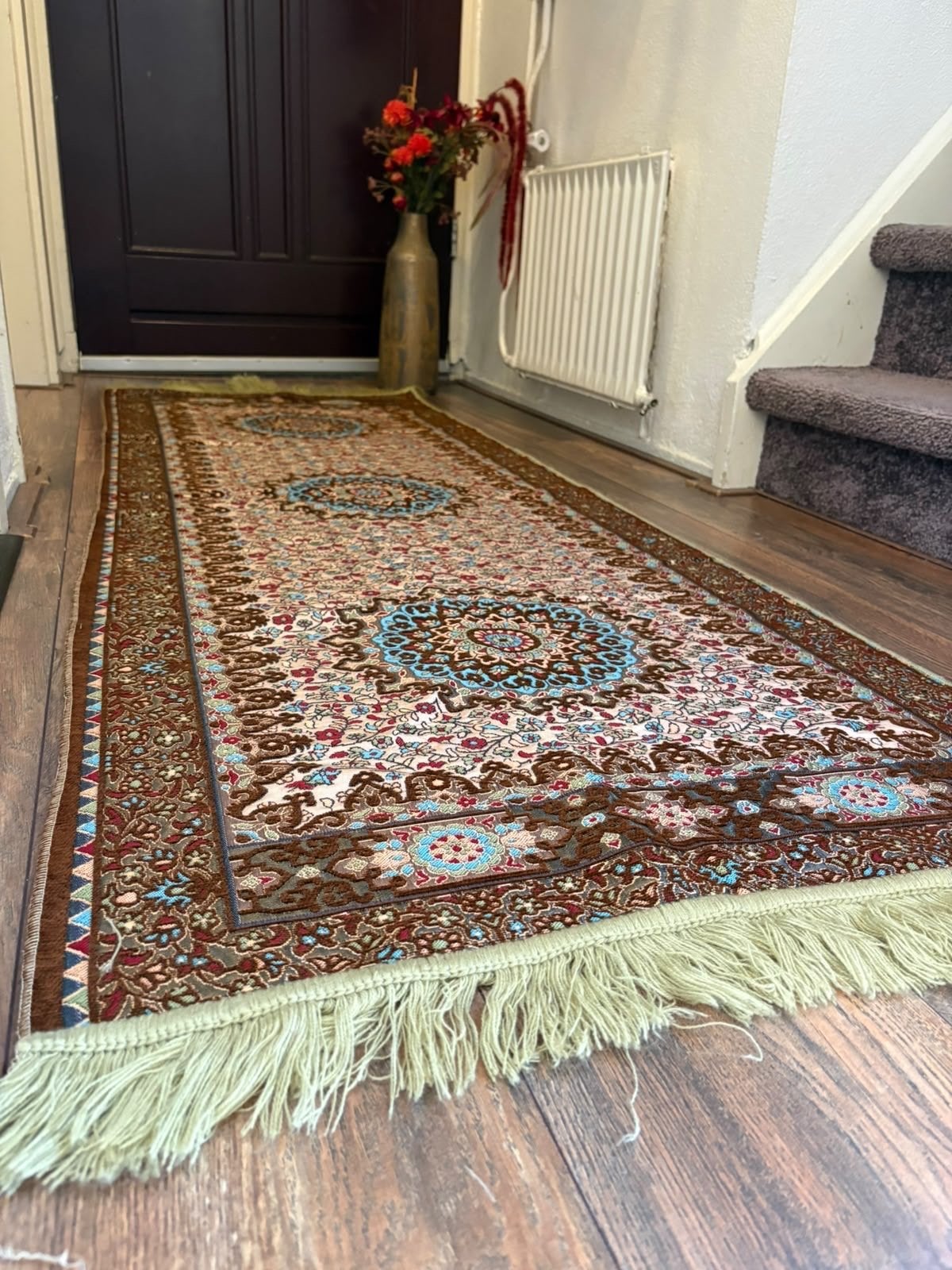 Nieuw Bruin Tapijt - 200x70 cm - Dunne Loper, Bruin, Nieuw, 150 tot 200 cm, 50 tot 100 cm