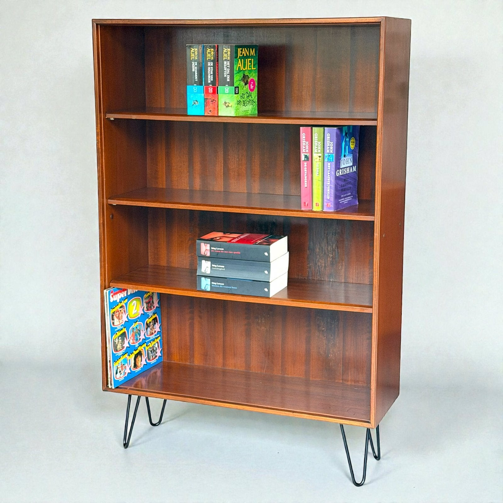 Vintage Formule Kempkes boekenkast | retro boekenkast, Ophalen, Met plank(en), Gebruikt, Teakhout