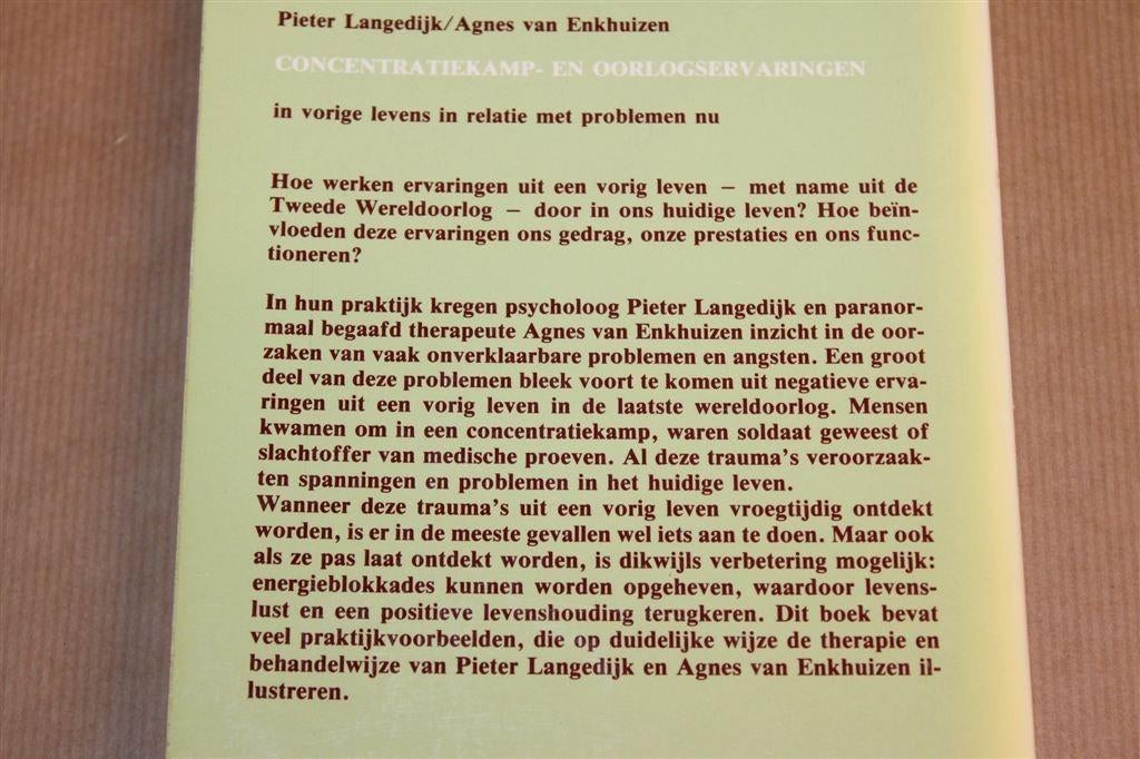 Concentratiekamp & Oorlogservaringen, Vorige Levens Therapie, Ophalen of Verzenden, Gelezen, Overige onderwerpen, Achtergrond en Informatie