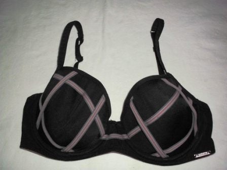 BH 70D Sapph beugelmodel zwart en oranje gevoerd prima staat, Sapph, Ophalen of Verzenden, Zwart, BH