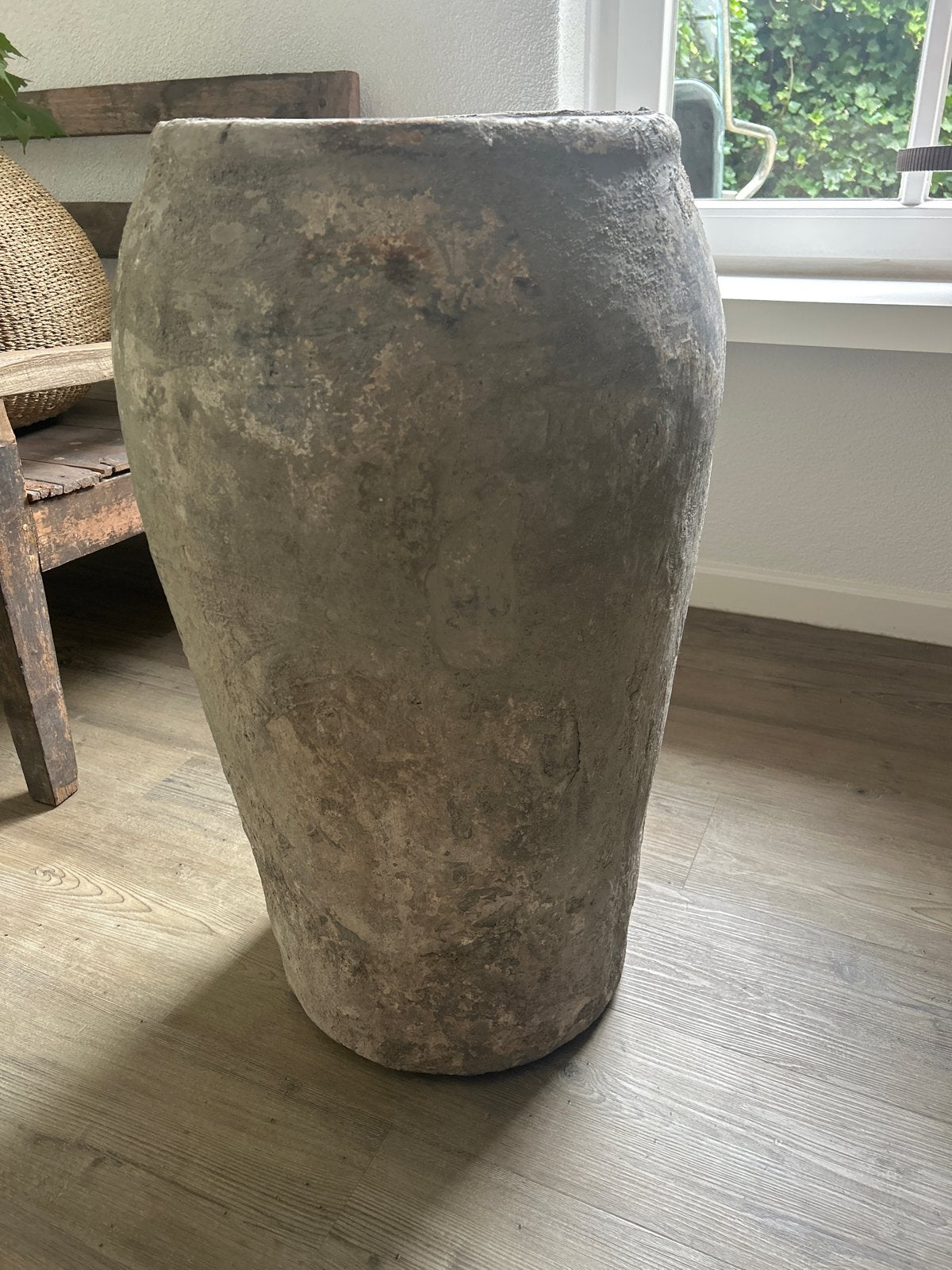 Grote vintage terracotta pot / landelijke kruik, Ophalen