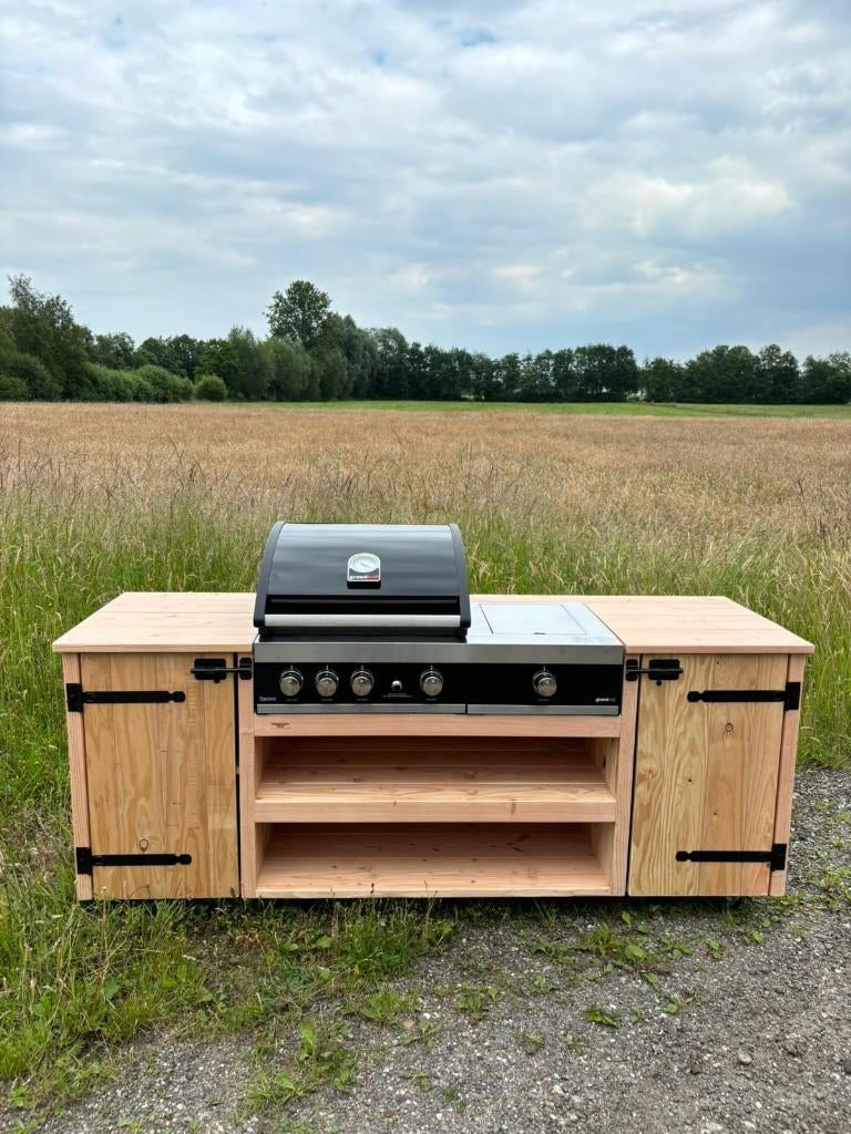 Buitenkeuken inclusief grandhall, gasbarbecue!, Tuin en Terras, Buitenkeukens, Ophalen of Verzenden, Nieuw, Gas