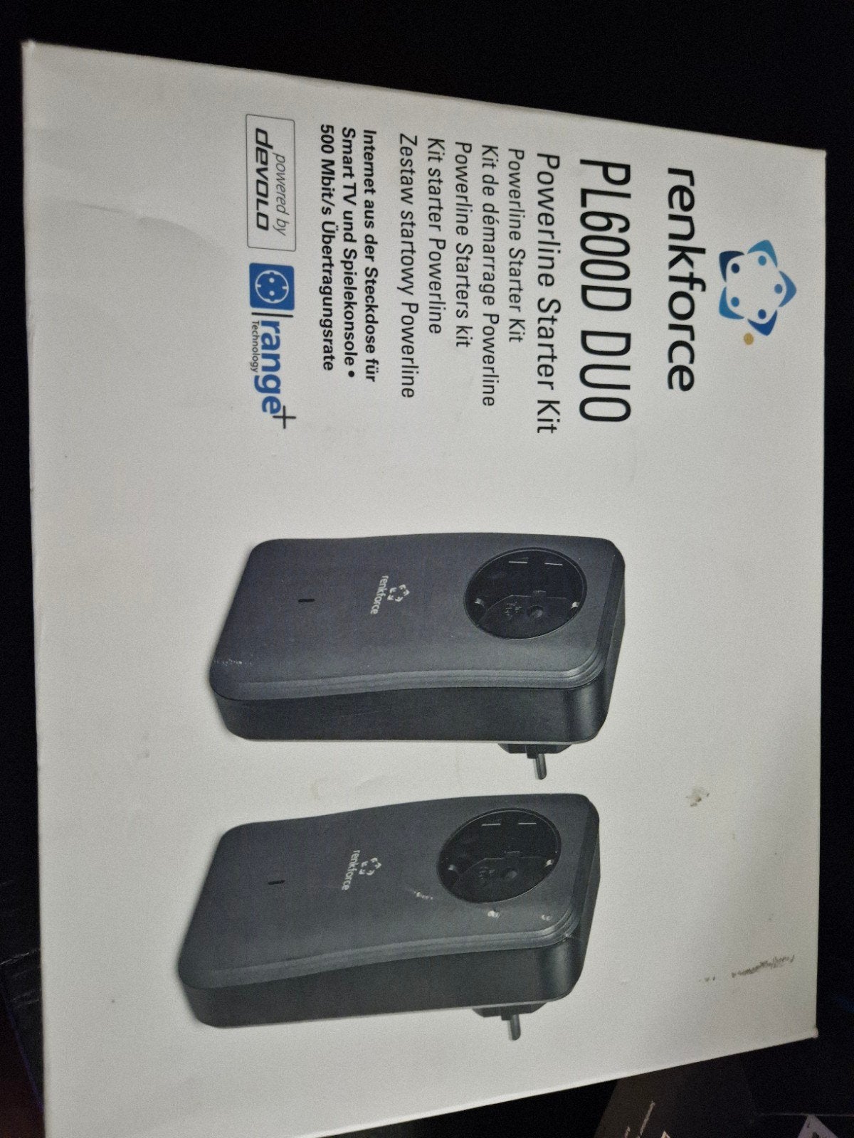 Renkforce PL600D Duo Powerline Starter Kit, Ophalen of Verzenden, Gebruikt