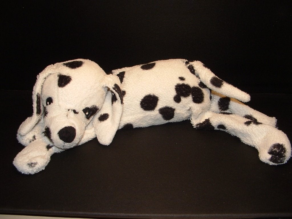 IKEA HOND DALMATIER PUP GOSIG VOVVEN VELOURS WIT MET, Ophalen of Verzenden, Nieuw, Overige typen