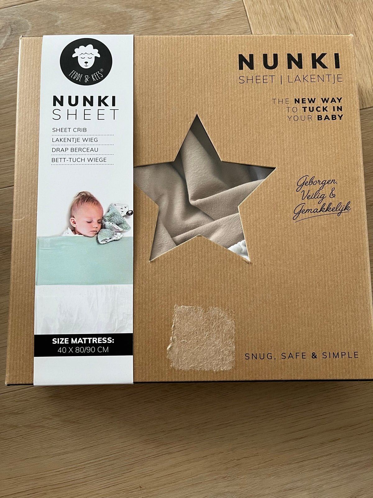 Nunki Sheet Lakentje Wieg - Fedde & Kees, Kinderen en Baby's, Ophalen, Jongetje of Meisje, Nieuw, Fedde & Kees