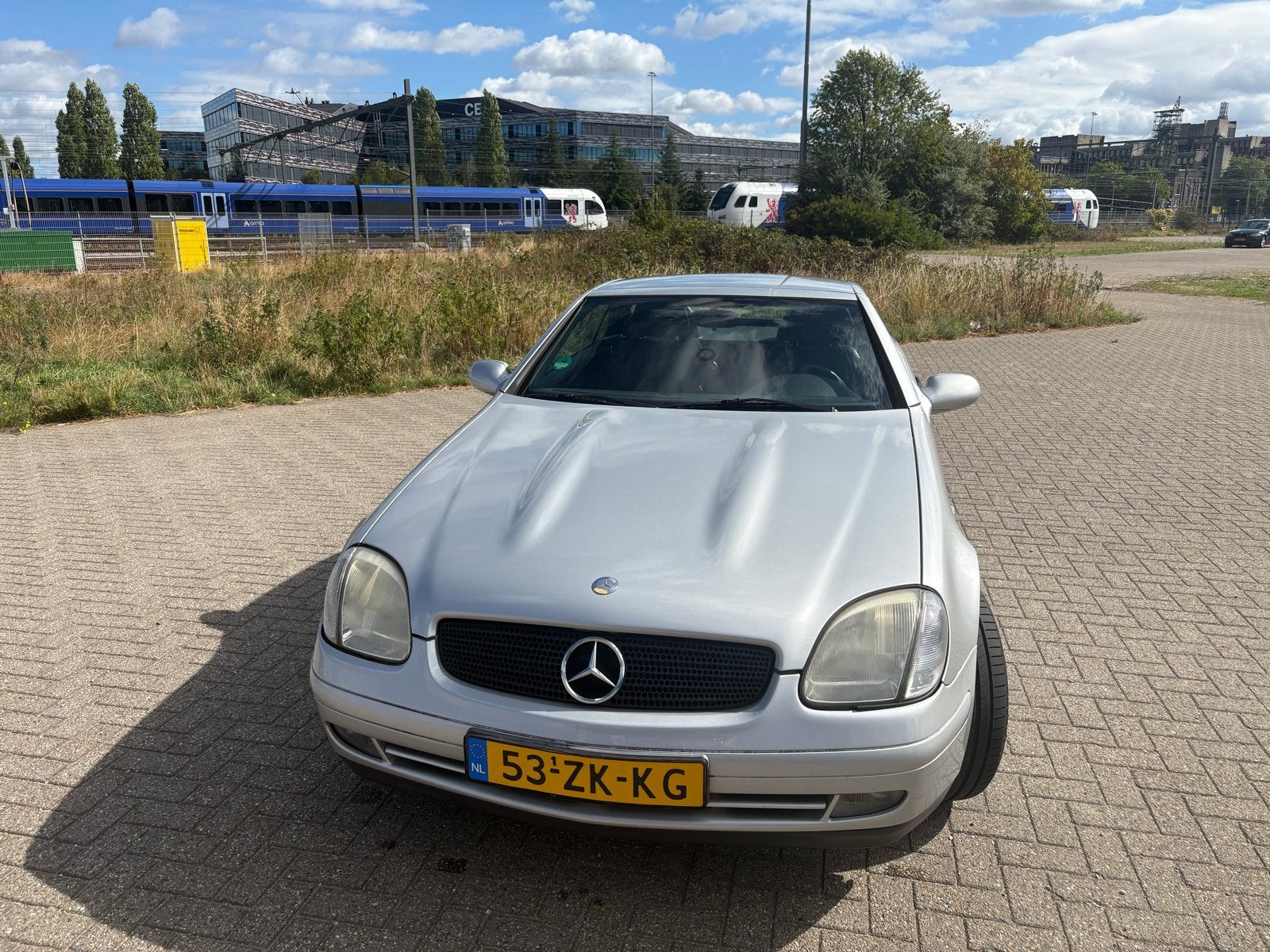 Mercedes-Benz SLK 2.0 Slk200 Roadster 1998 Grijs, Auto's, 1998 cc, 4 cilinders, Cabriolet, Handgeschakeld