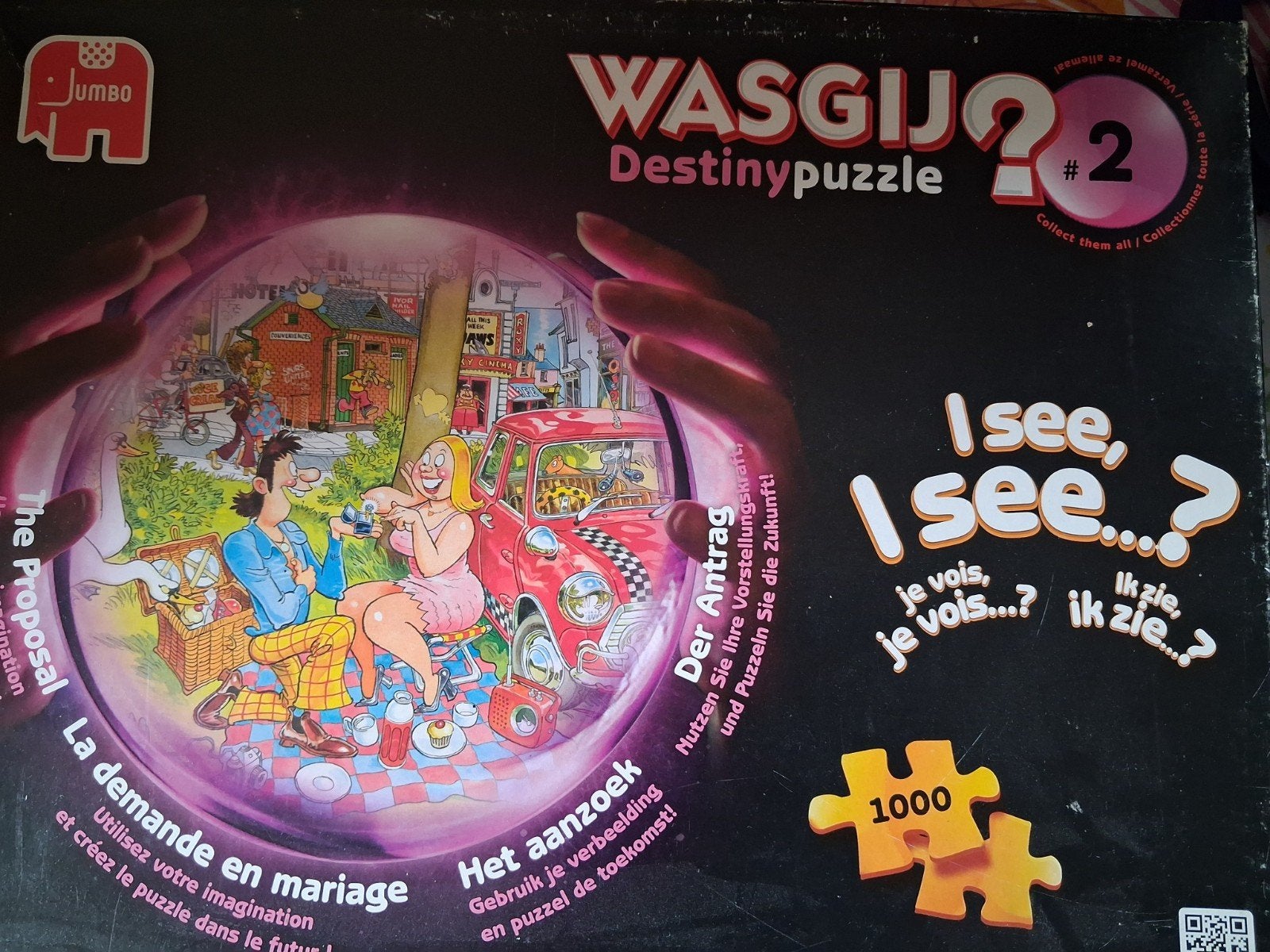Wasgij Original, Destiny, Mystery Puzzels - 1000 stukjes, Ophalen, 500 t/m 1500 stukjes, Gebruikt, Legpuzzel