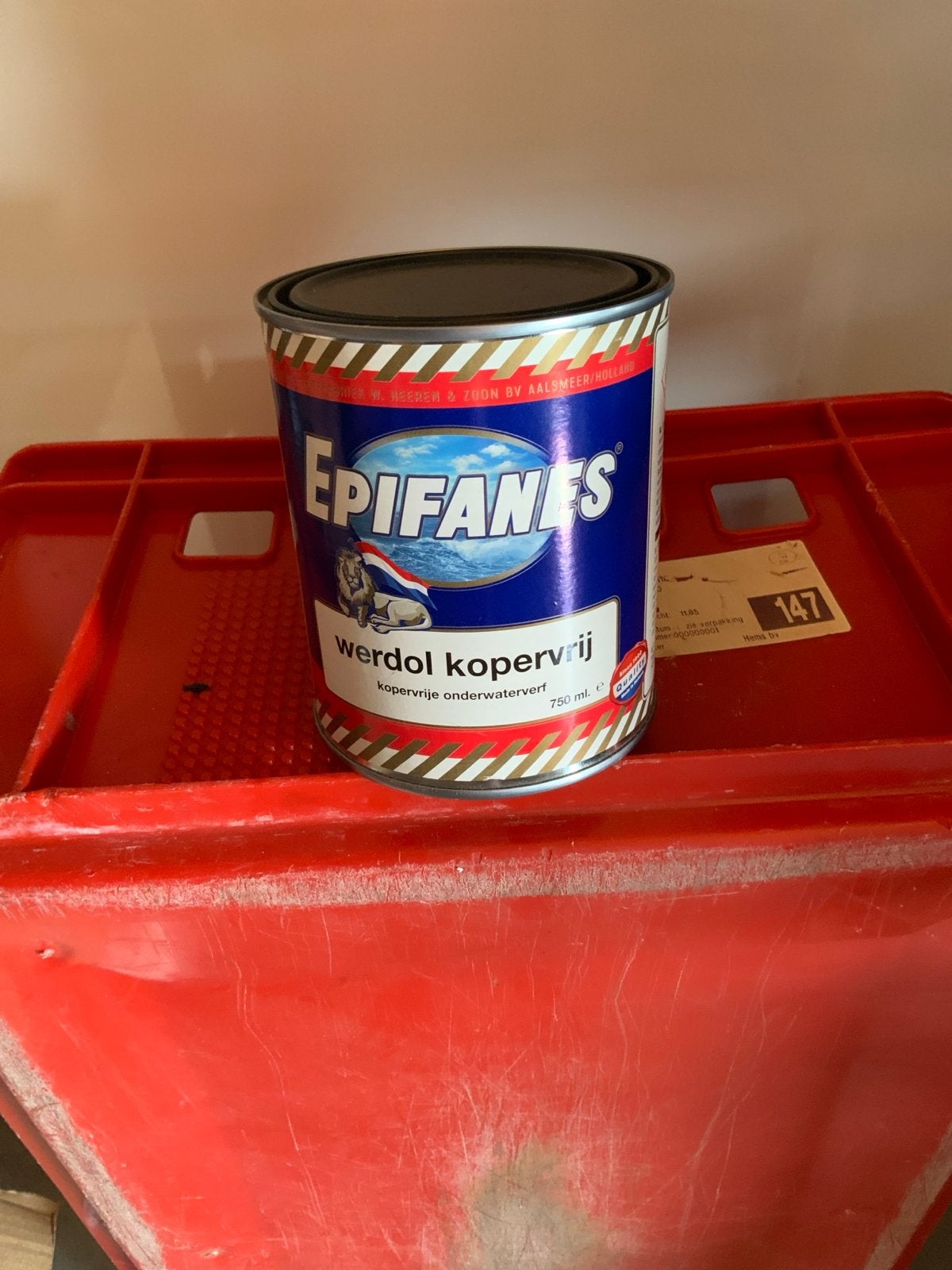 Epifanes Werdol Kopervrij Onderwaterverf 750 ml, Ophalen, Nieuw, Verven