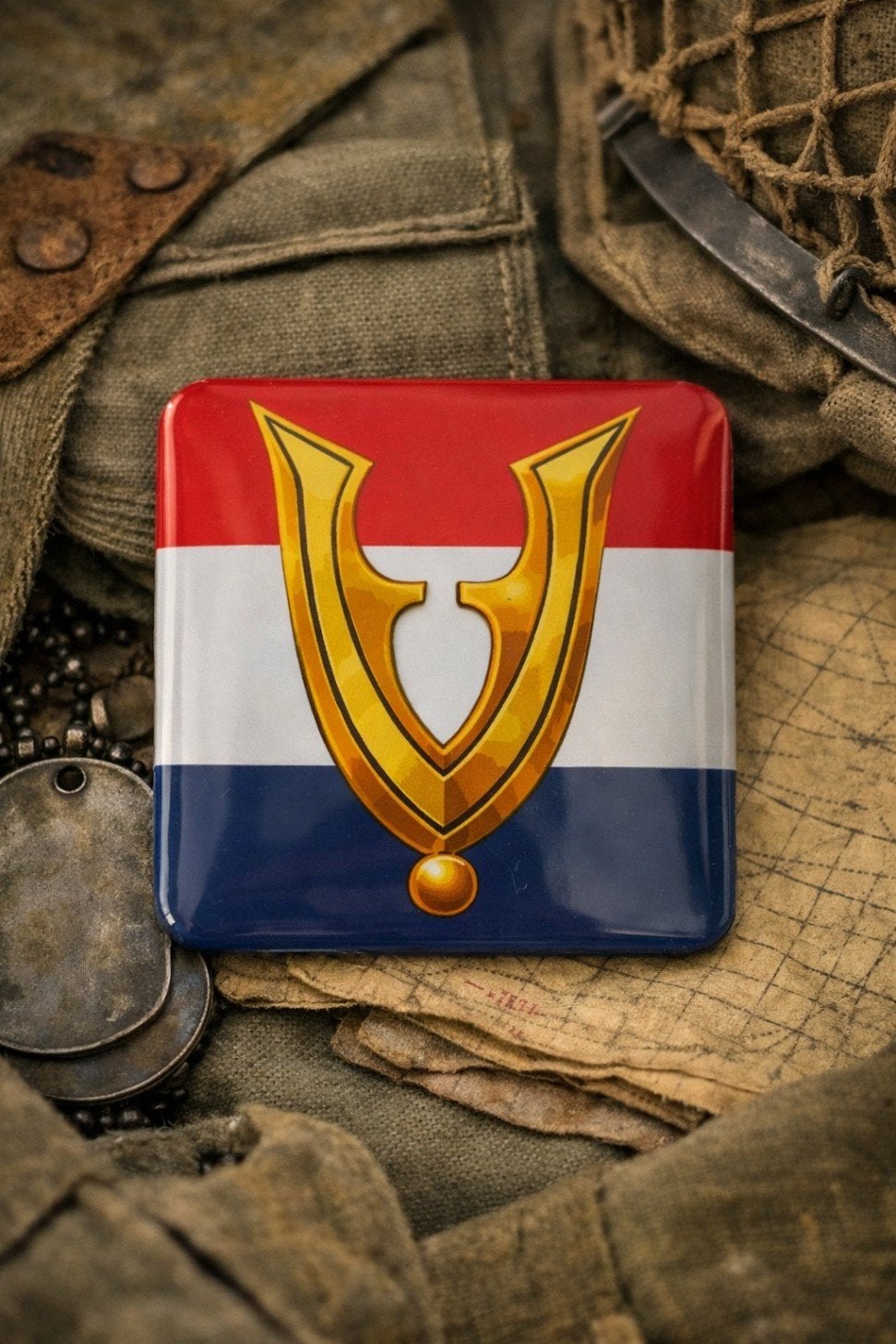 Veteraan NL vlag, Ophalen of Verzenden, Overige soorten, Nederland, Kunstobject