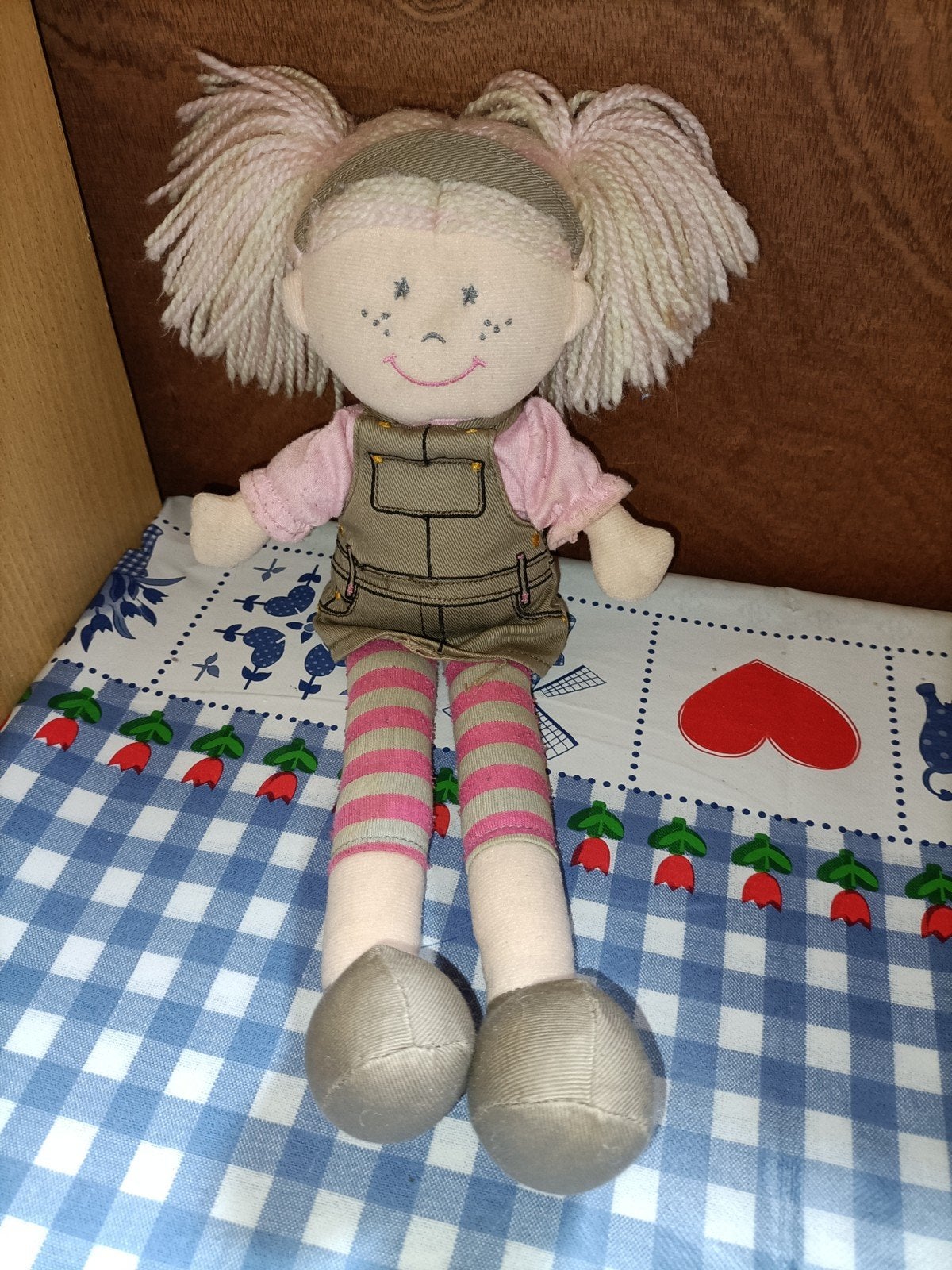 Prenetal meisje knuffel 33 cm groot, Kinderen en Baby's, Ophalen of Verzenden, Zo goed als nieuw, Overige typen