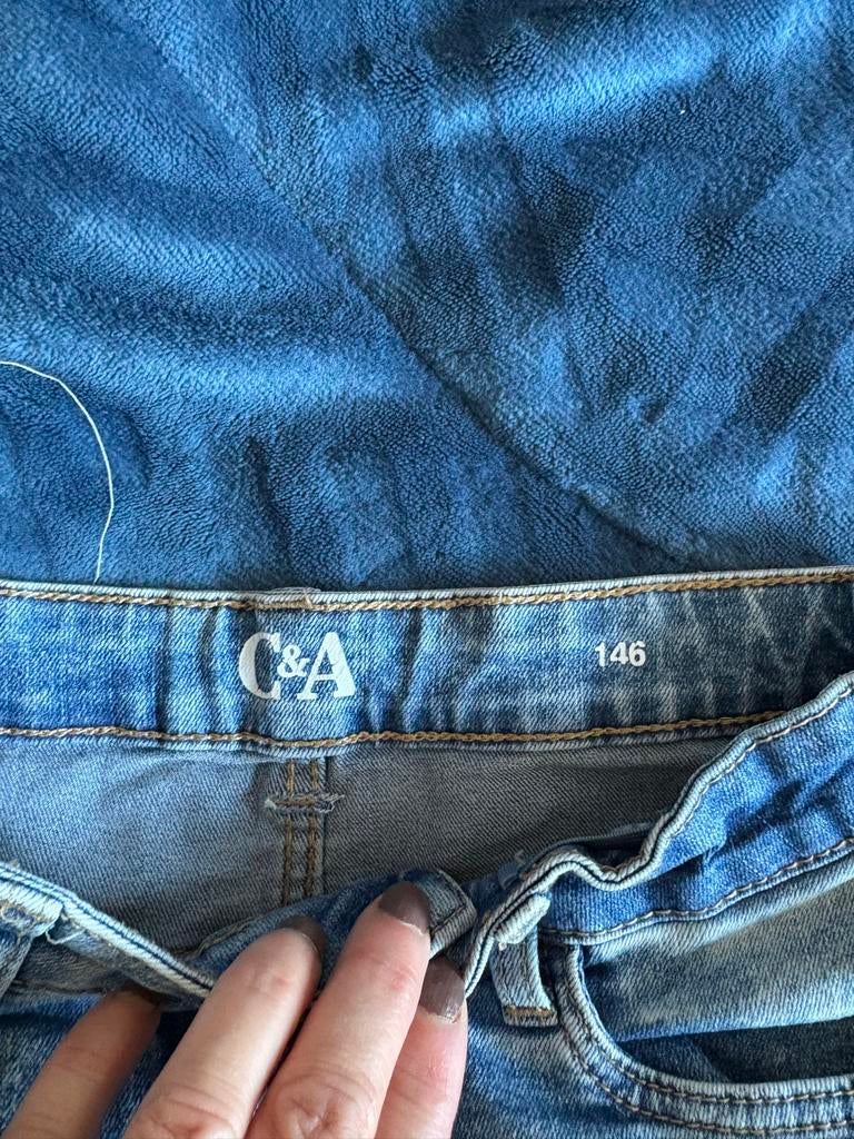C&A spijkerbroekje maat 146, Ophalen of Verzenden, Zo goed als nieuw, Jongen of Meisje