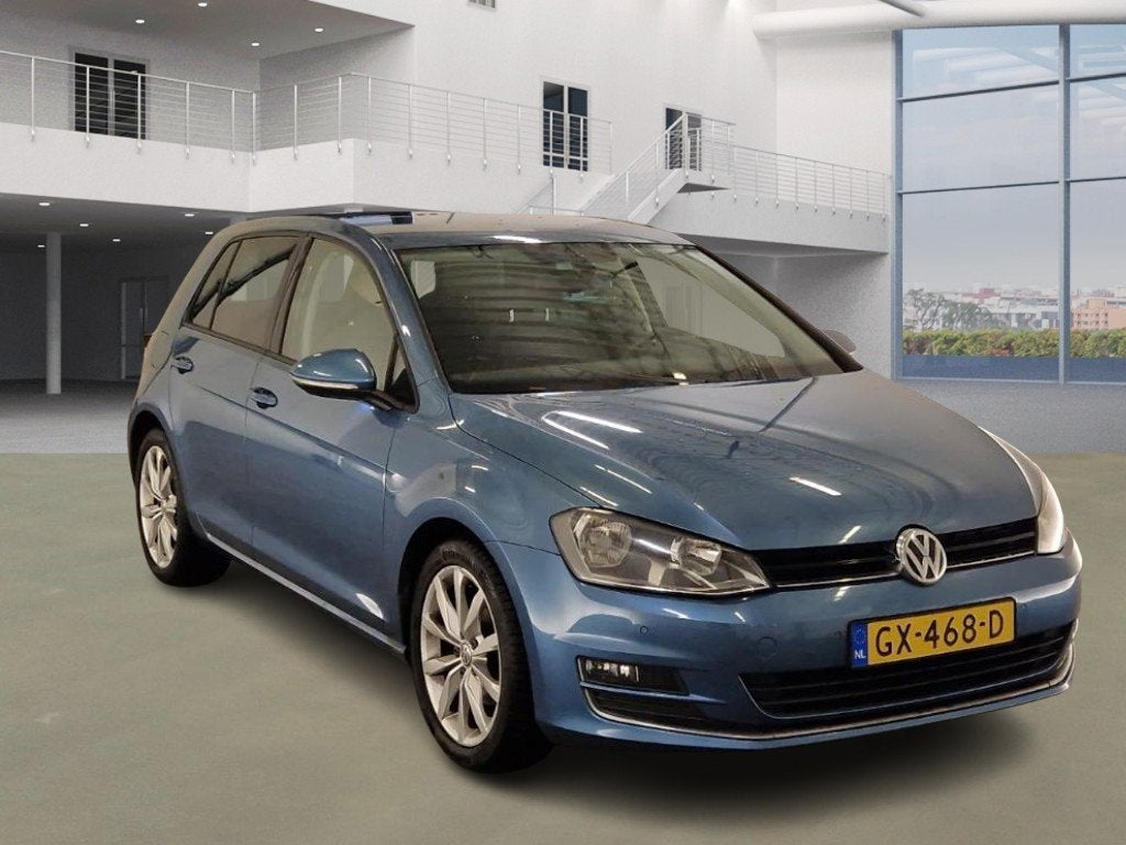Volkswagen Golf 1.2 TSI Business Edition|HALFLEDER|6BAK|NAVI, Euro 5, Gebruikt, 4 cilinders, Blauw