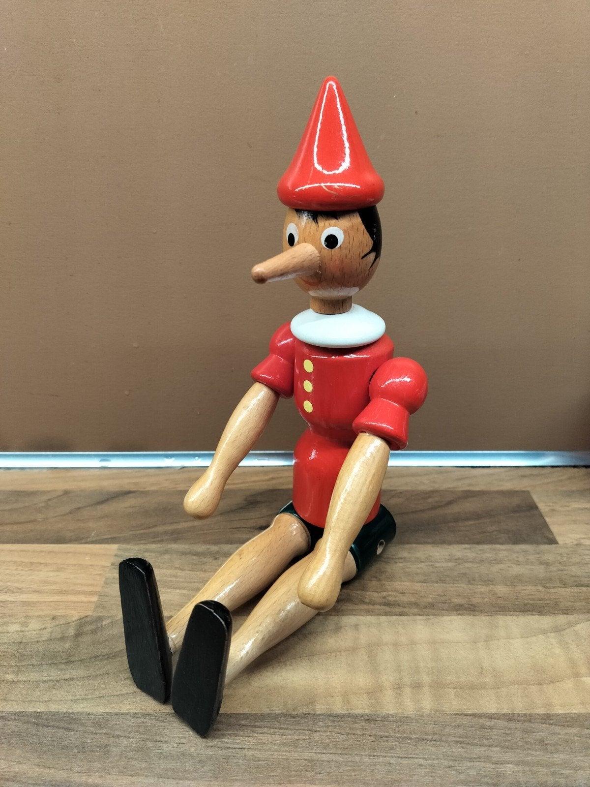 houten Pinokkio pop. Italië, Verzamelen, Ophalen of Verzenden, Zo goed als nieuw, Beeldje of Figuurtje