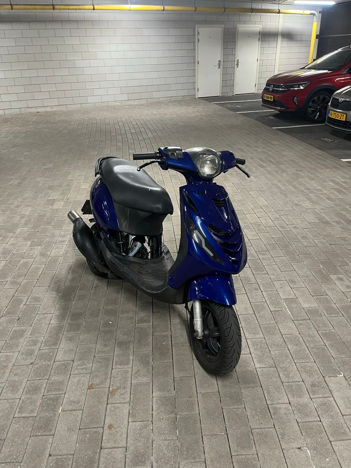 Piaggio Zip 50cc LC - Blauw, Ophalen, Tweetakt, Gebruikt, Maximaal 45 km/u