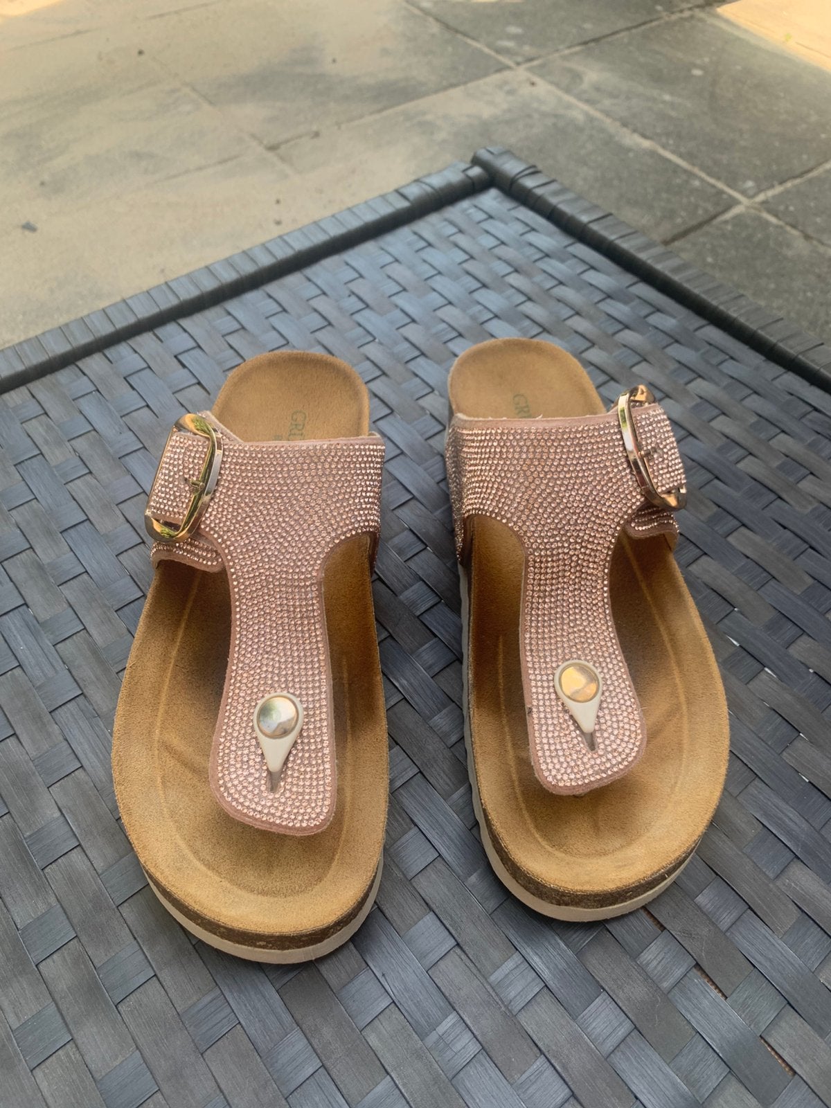 Bling bling sandalen van Grünland (zgan), Kleding | Dames, Schoenen, Zo goed als nieuw, Sandalen of Muiltjes, Overige kleuren