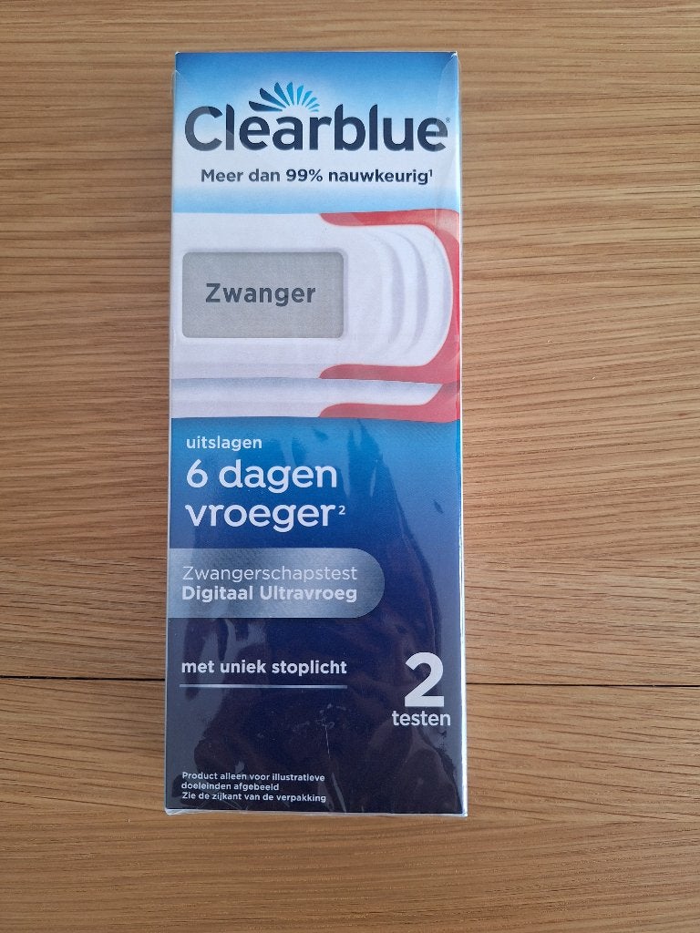 Clearblue zwangerschapstest Ultravroeg Digitaal 2 stuks, Ophalen of Verzenden, Nieuw, Overige typen