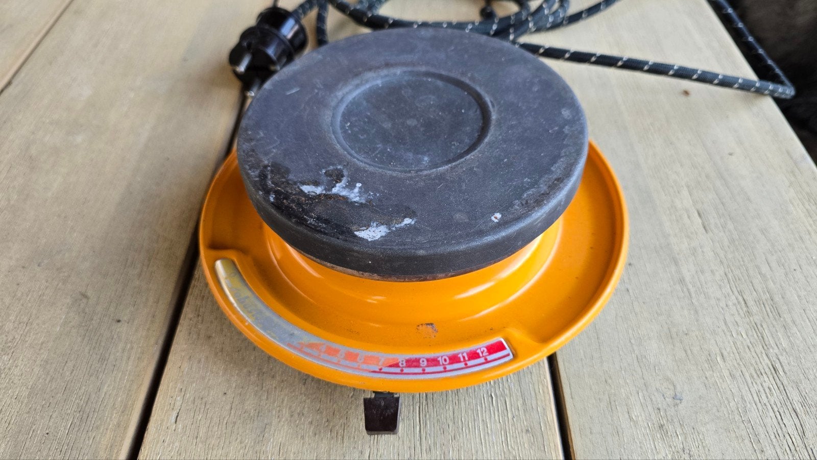 Vintage Elektrische Kookplaat - Draagbaar en Compact, Ophalen, Gebruikt, 3 kookzones of minder, Vrijstaand