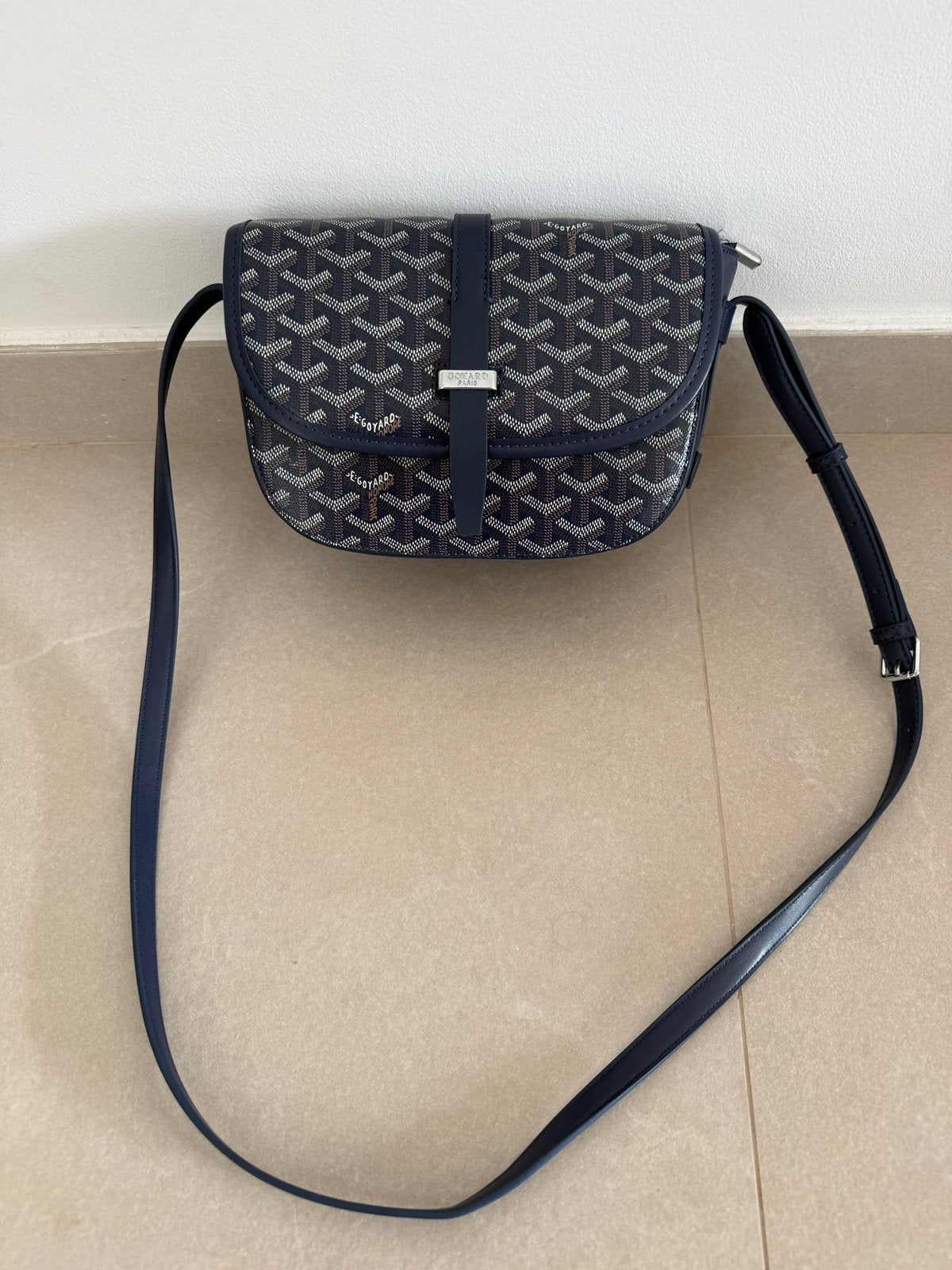 Goyard Schoudertasje - Donkerblauw, Verzenden, Nieuw, Blauw