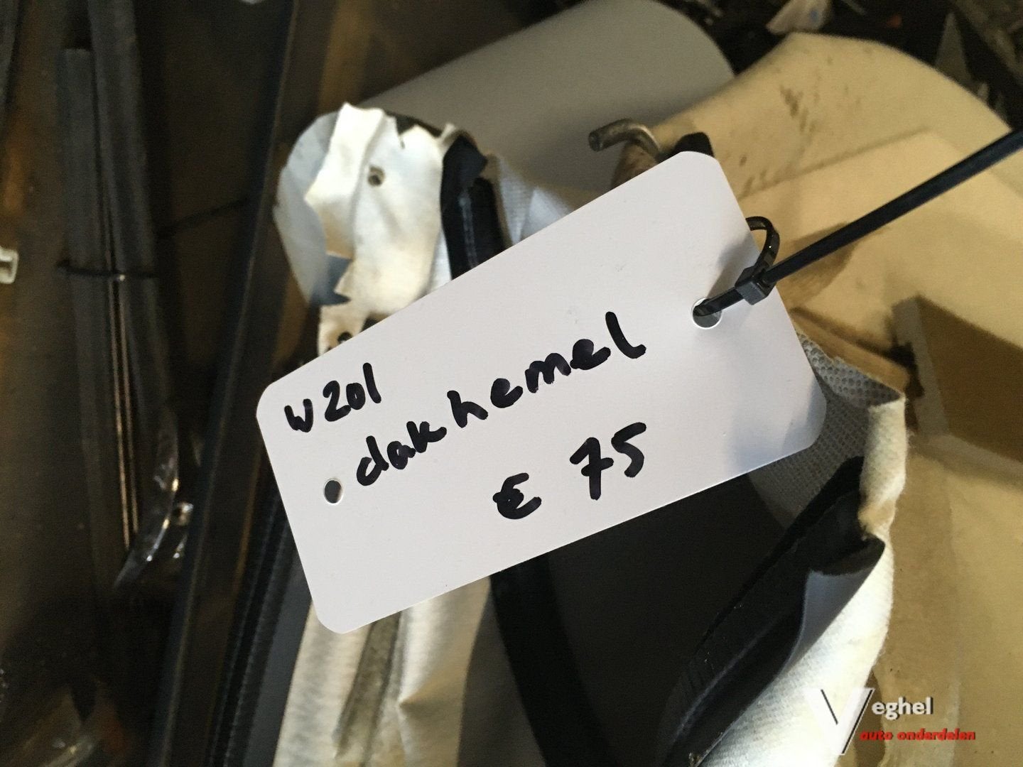 Mercedes w201 Dakhemel bekleding, Gebruikt, -, -, Ophalen of Verzenden