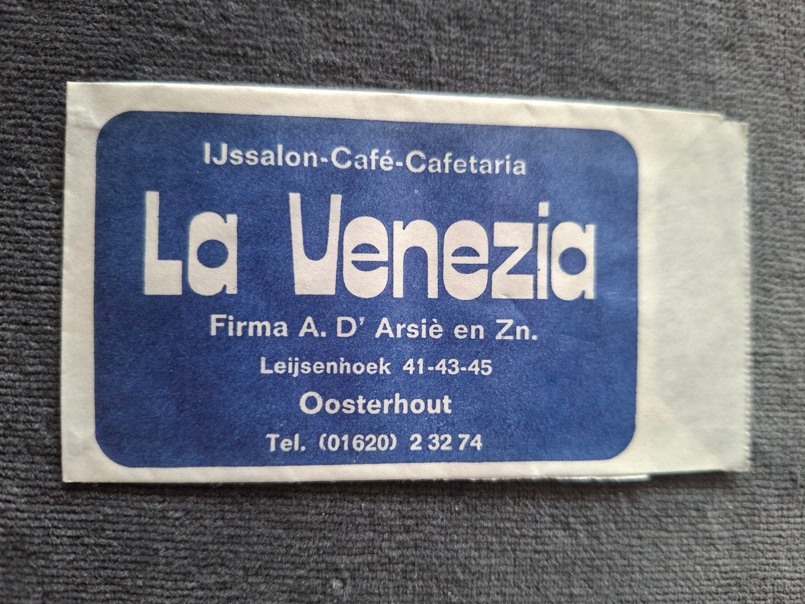 Oosterhout, La Venezia, IJssalon café cafetaria, Verzenden, Nederland