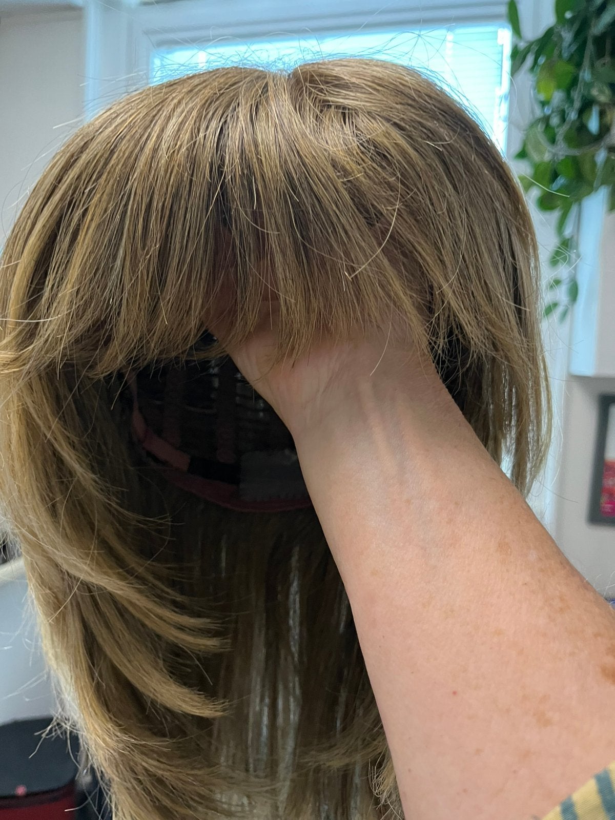 Haarwerk tot op de schouders, Sieraden, Tassen en Uiterlijk, Uiterlijk | Haarverzorging, Ophalen of Verzenden, Zo goed als nieuw