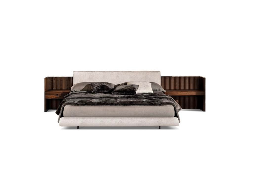 Minotti Brasilia Bed & Palisander headboard 2025 LP€35.000,-, Huis en Inrichting, Info@micheldethouars.nl, Minotti, 9723 CA, Nieuw