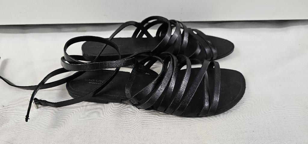 zwarte leer sandalen van Vagabond maat 38 (27725), Kleding | Dames, Schoenen, Zwart, Zo goed als nieuw, Sandalen of Muiltjes, Ophalen of Verzenden