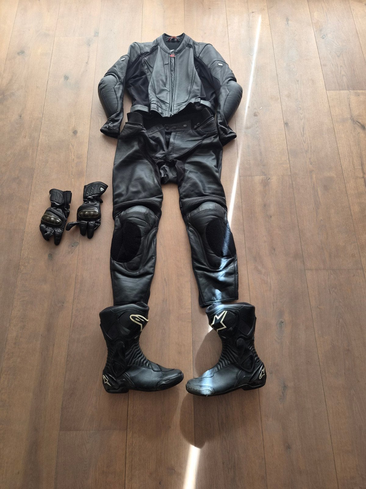 Buse motorpak (jas en broek) - Maat D 58 / UK 48, Motoren, Kleding | Motorkleding, Buse, Heren, Jas | leer, Ophalen of Verzenden