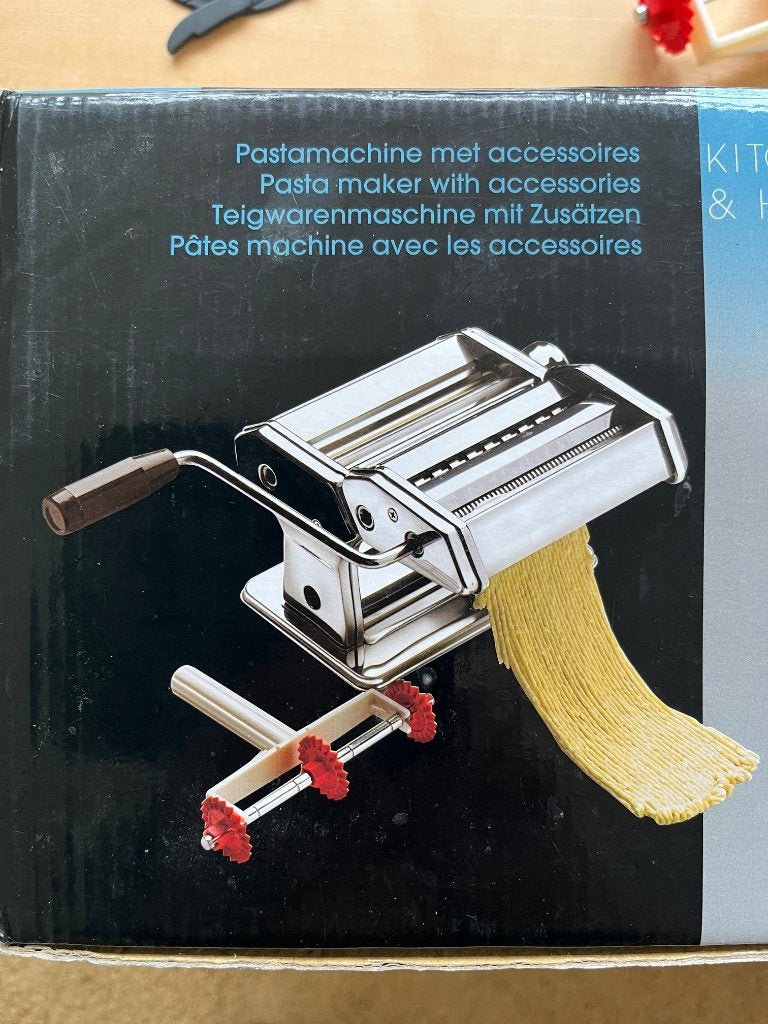 Pasta machine, Ophalen, Zo goed als nieuw
