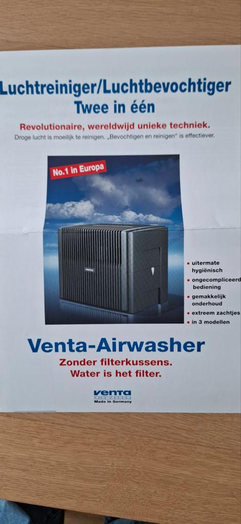 Luchtbevochtiger Venta LW25 comfort plus, Ophalen of Verzenden, Gebruikt, Luchtbevochtiger