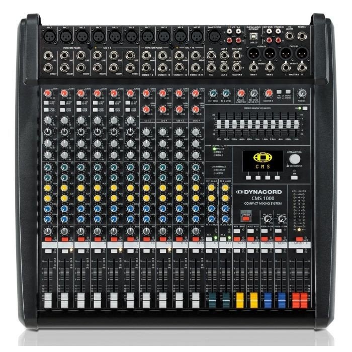 Dynacord CMS 1000 Compact Mengpaneel, Muziek en Instrumenten, Ophalen, Zo goed als nieuw, 10 tot 20 kanalen, Microfooningang