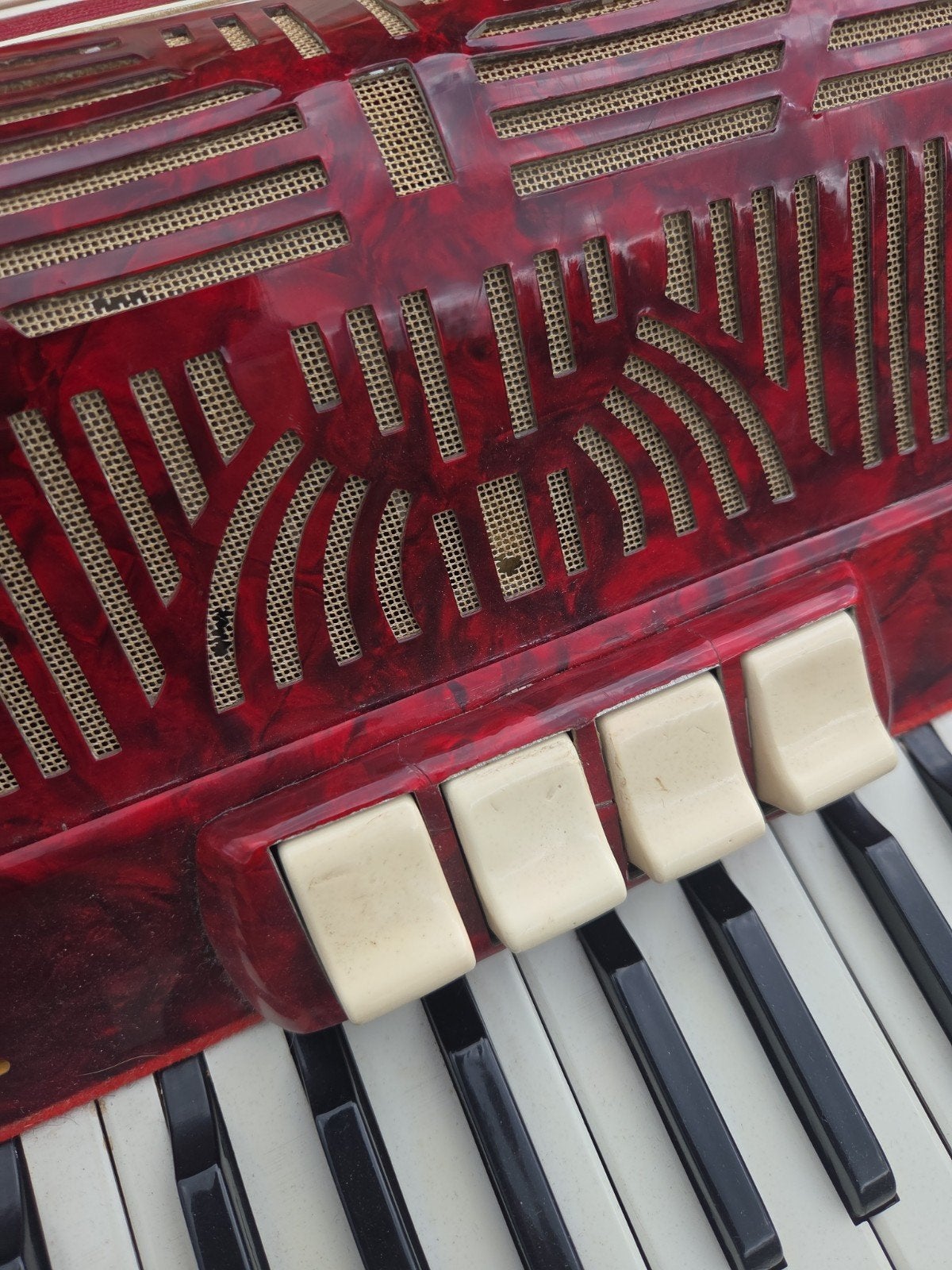 vintage Paolo Soprani accordeon Italia, Gebruikt, X, Ophalen, Overige merken