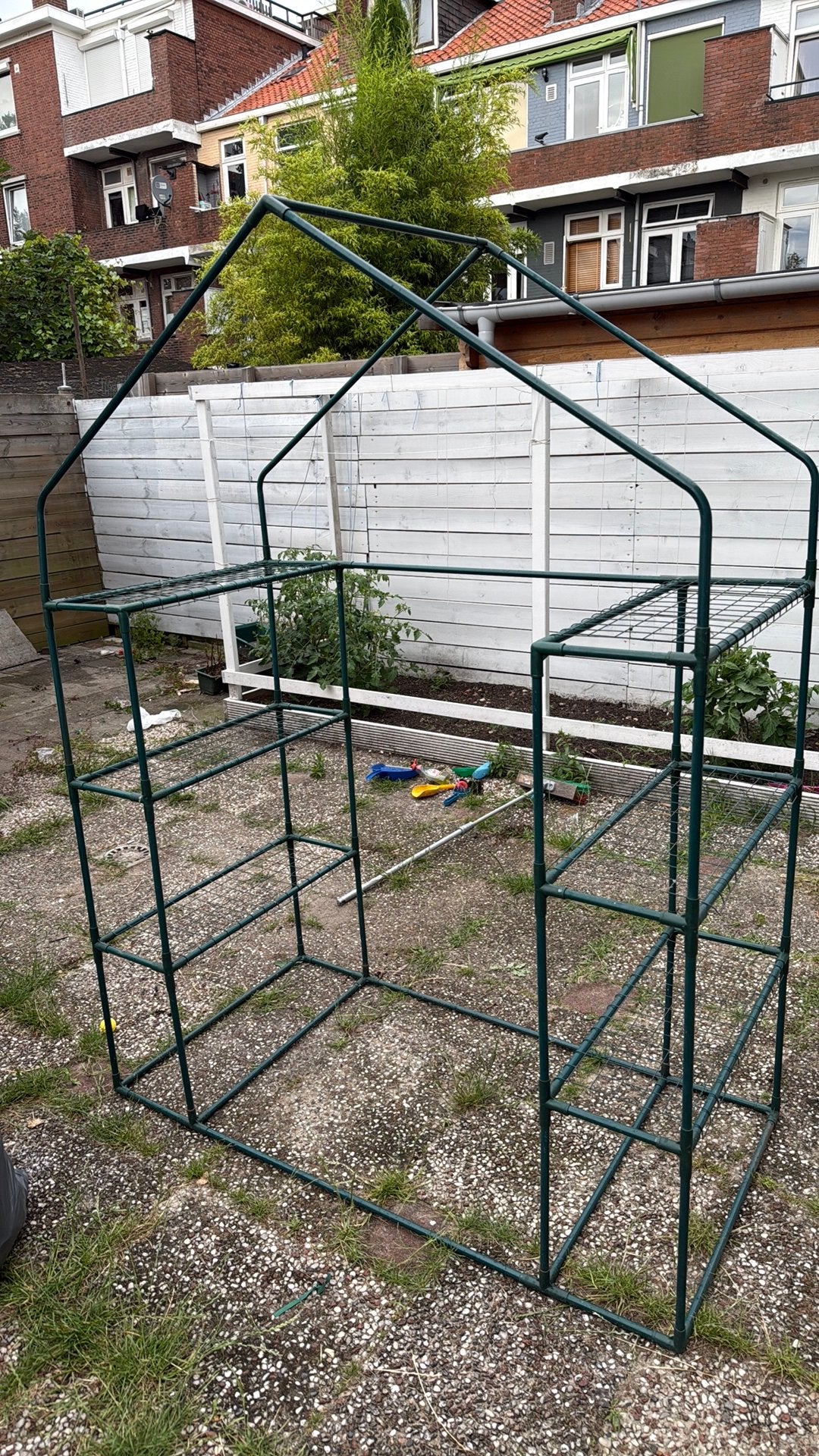 Kleine tuinkas frame – zonder hoes, Tuin en Terras, Kassen, Ophalen, Overige materialen, Gebruikt, Aluminium