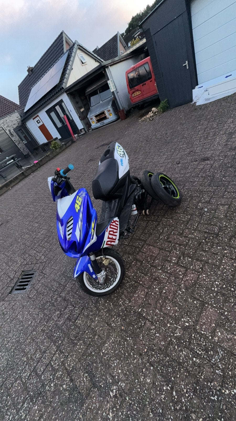 Yamaha Aerox 70cc Malossi/Polini Race Scooter, Fietsen en Brommers, Ophalen, Gebruikt, Aerox, Maximaal 45 km/u