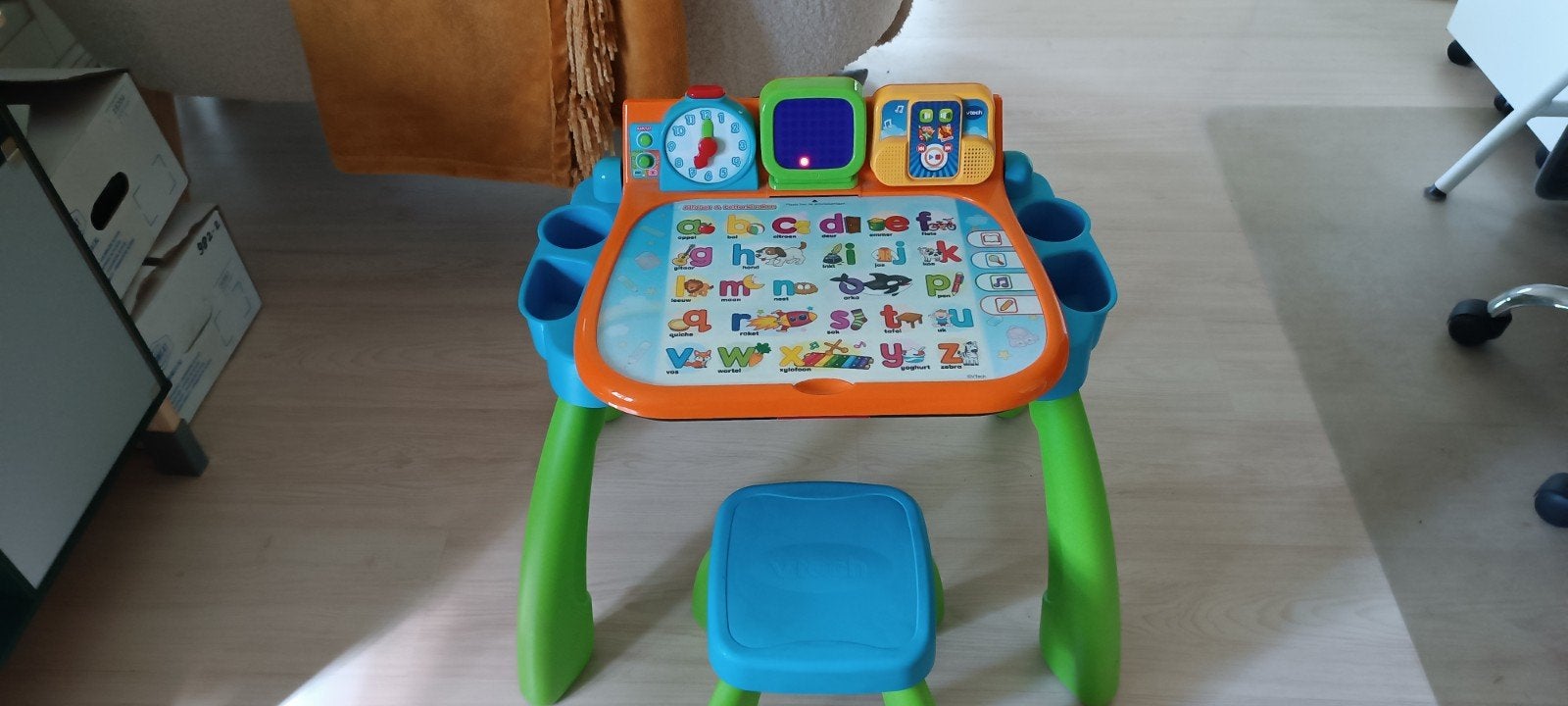 VTech Magisch Speel- en LeerBuro met stoeltje, Ophalen of Verzenden, Gebruikt, Taal en Lezen, Met licht