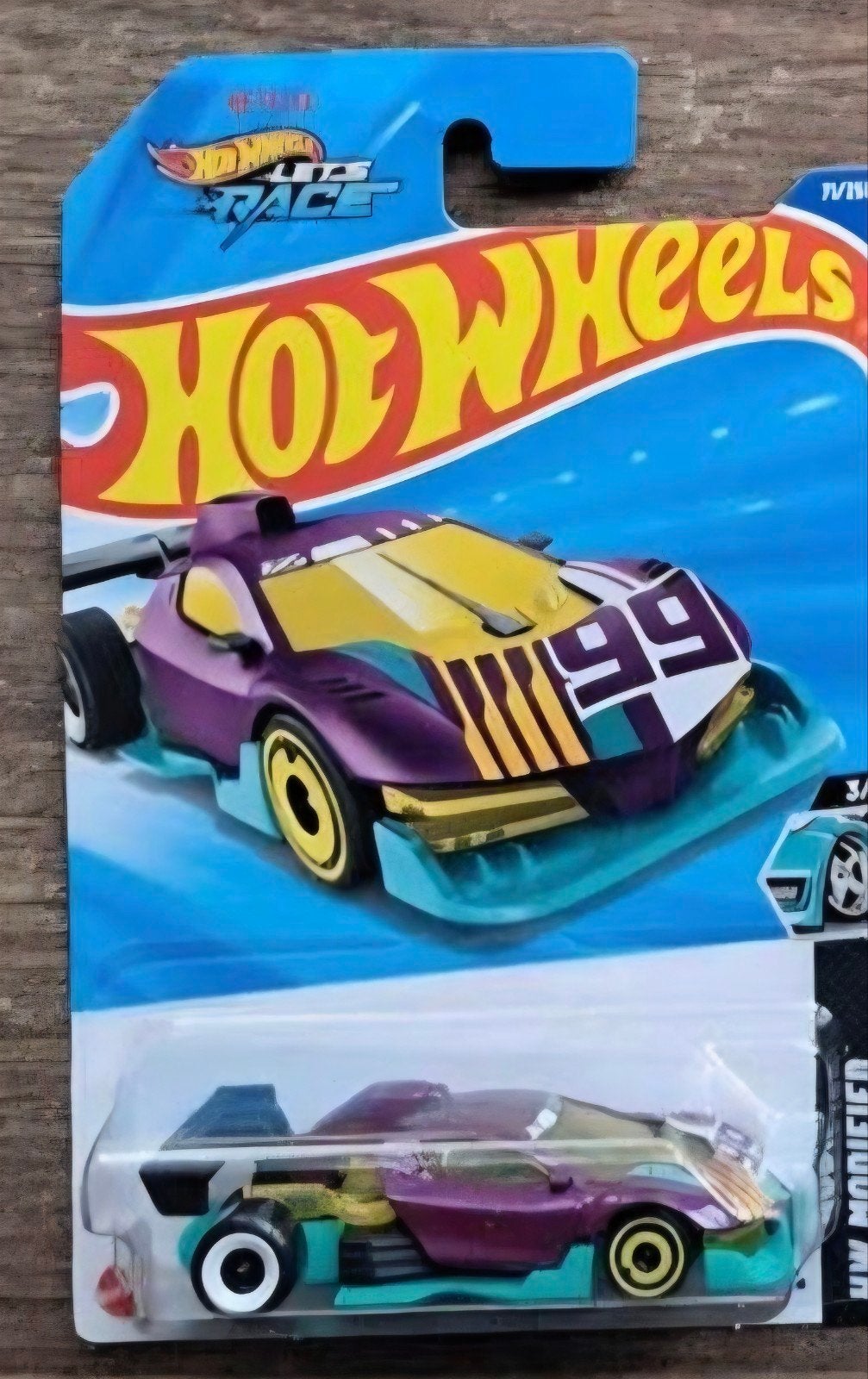 Hot Wheels Race Team HW Modified #99 Paars/Geel, Ophalen of Verzenden, Nieuw