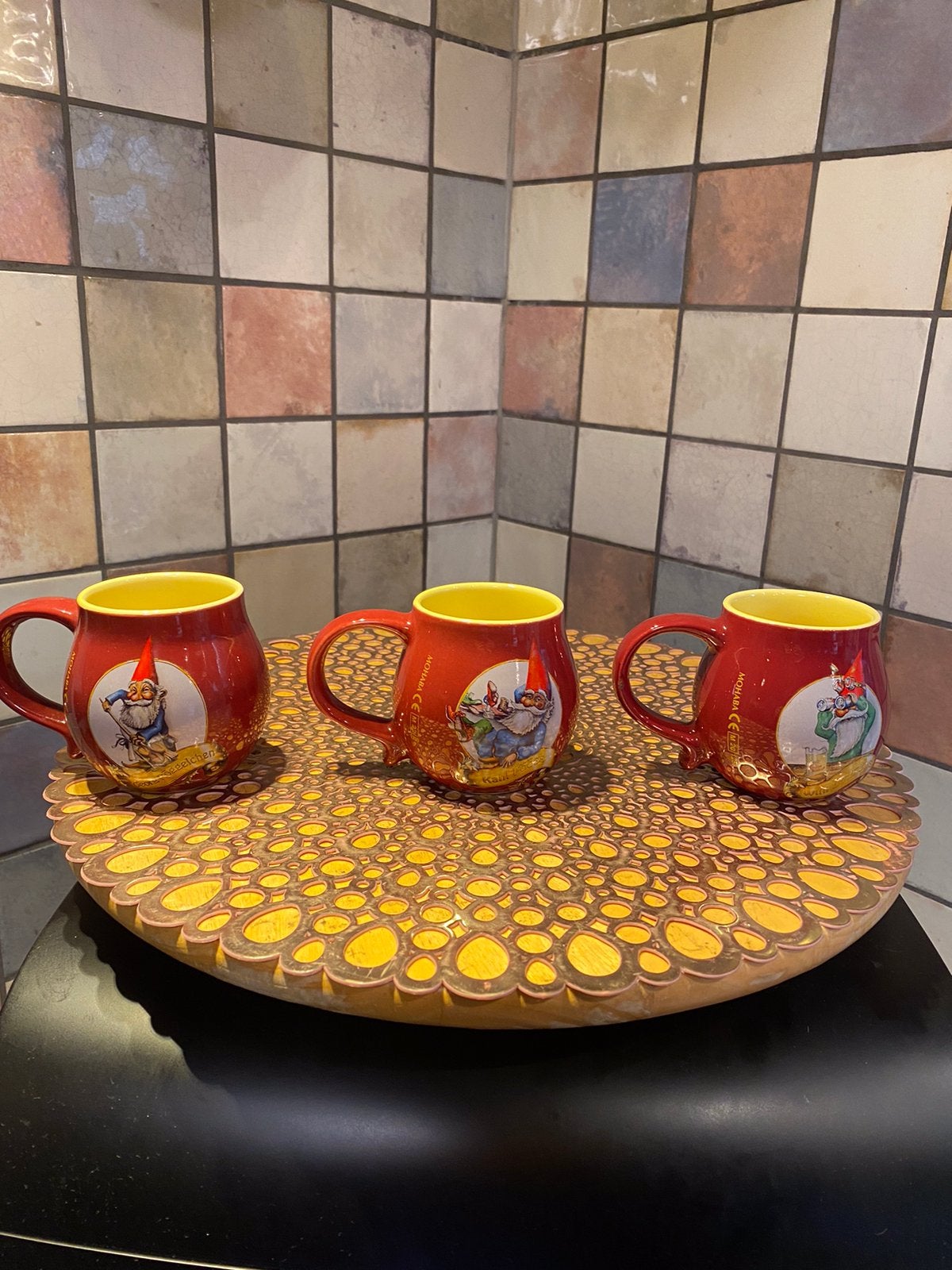 3 vintage kaboutermokken,Heimat der Henzel,Tasse nr.2,6 en 7, Ophalen of Verzenden