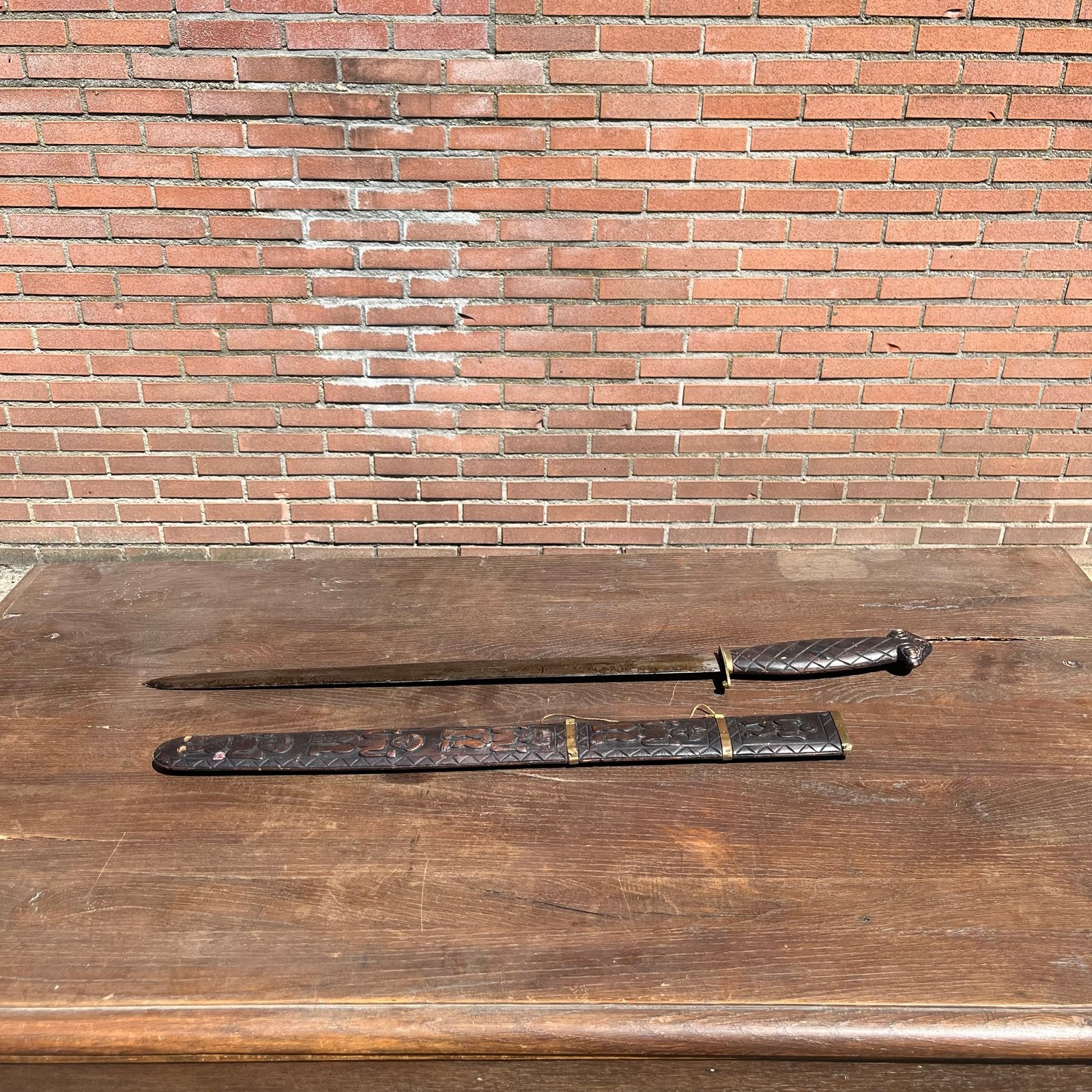 Decoratief zwaard met schede - Handgemaakt, Ophalen of Verzenden