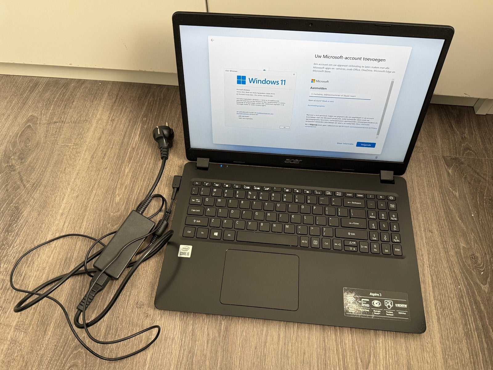 Acer Aspire 3 i5 8GB 256GB SSD Windows 11, Computers en Software, 2 tot 3 Ghz, 15 inch, Ophalen of Verzenden, Zo goed als nieuw