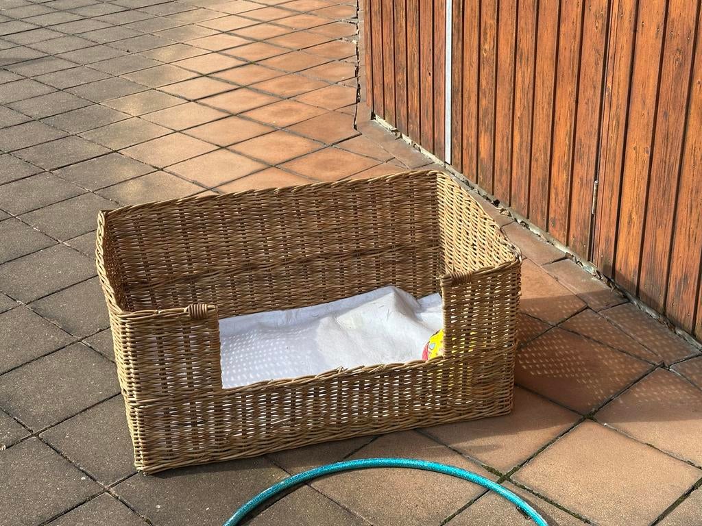 Rieten hondenmand Riviera maison, Dieren en Toebehoren, Hondenmanden, Ophalen of Verzenden, Zo goed als nieuw, Riet