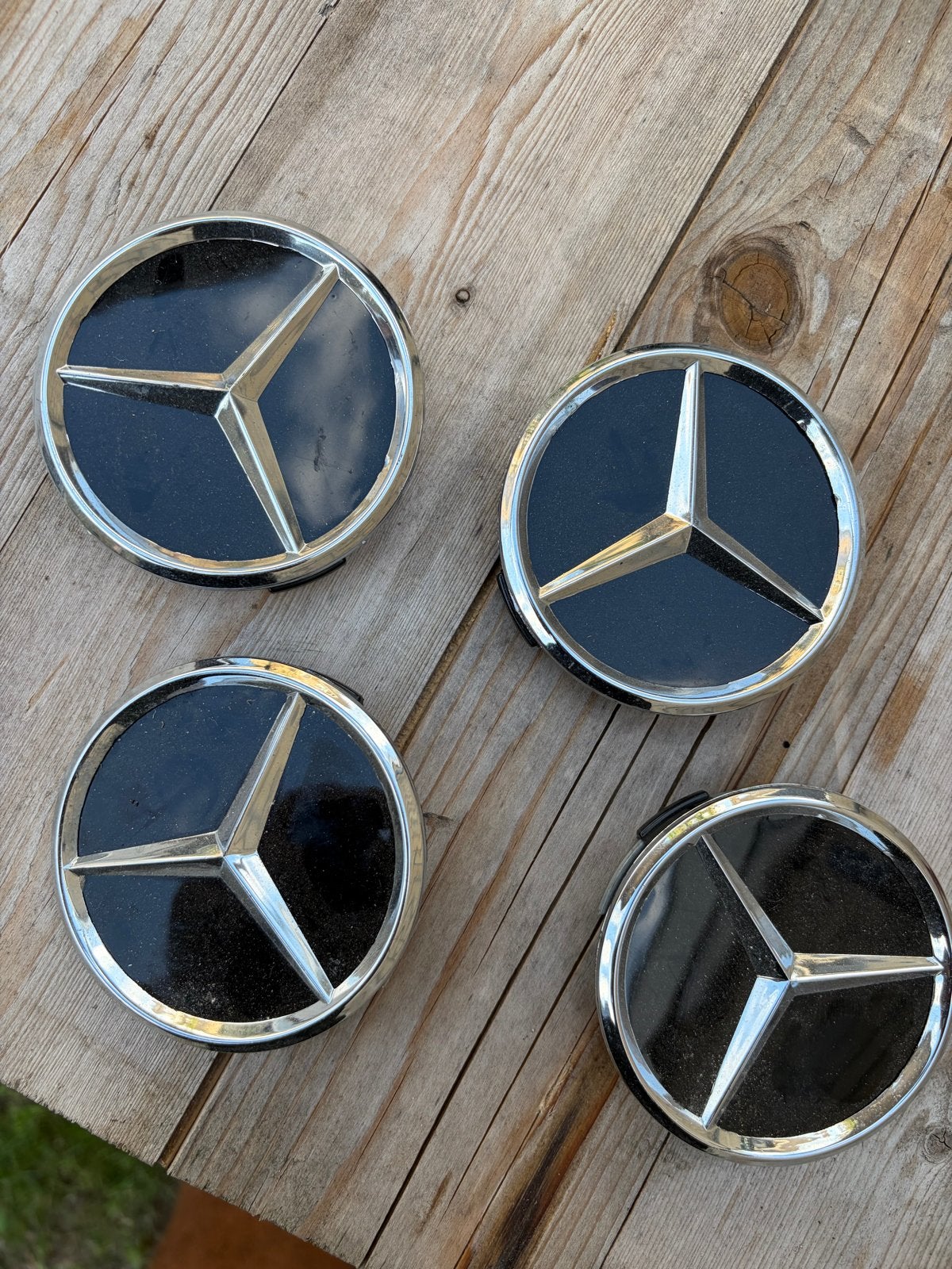 Mercedes AMG Velgdoppen - Set van 4, Ophalen of Verzenden, Gebruikt