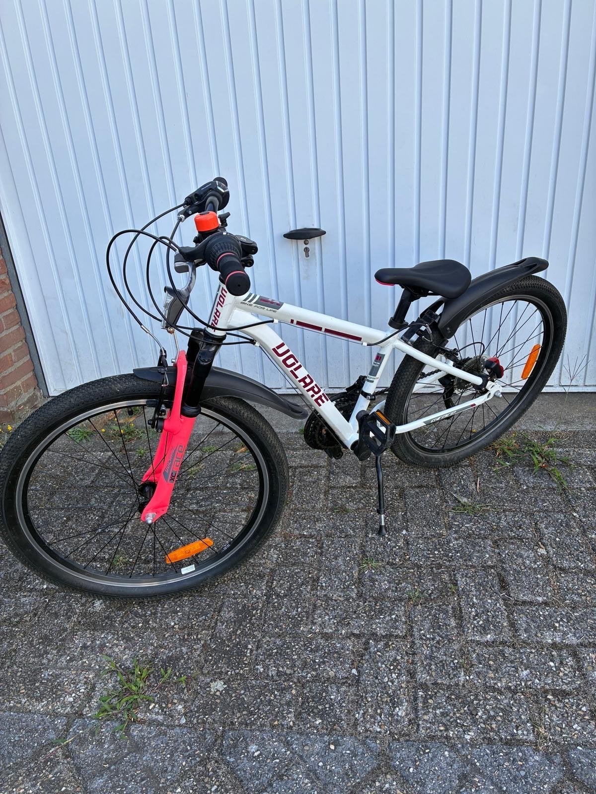 Volare XC Race Kinderfiets 24 inch - Wit/Roze, Ophalen, Zo goed als nieuw, 24 inch