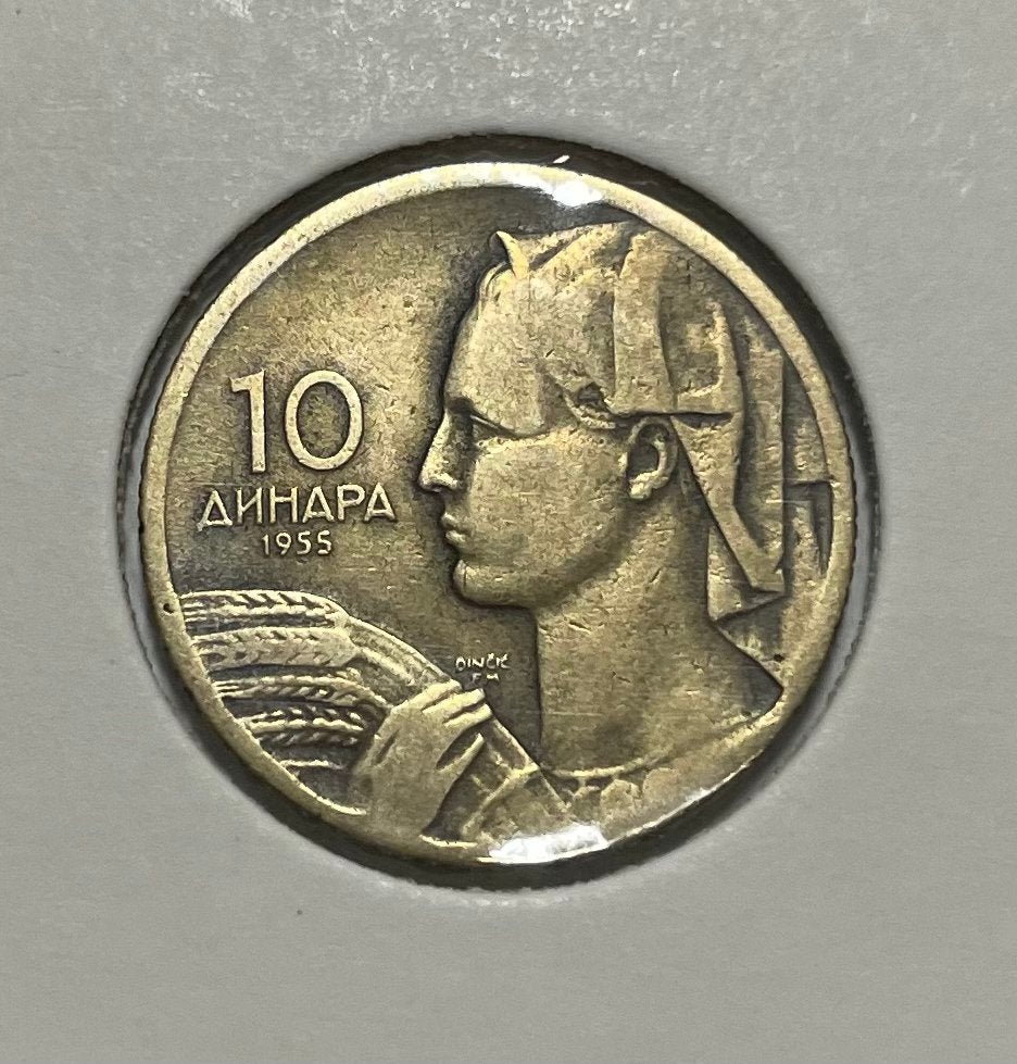 10 dinara Joegoslavië 1955, Ophalen of Verzenden, Zuid-Amerika
