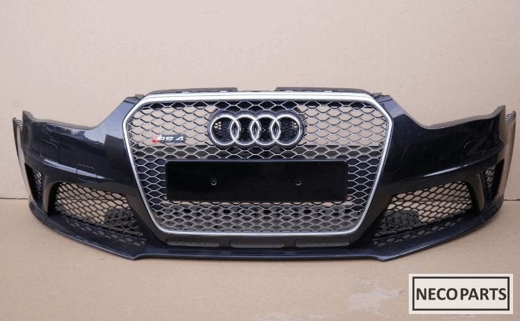 AUDI RS4 B8 VOORBUMPER ORIGINEEL 4xPDC, Gebruikt, -, Voor, -