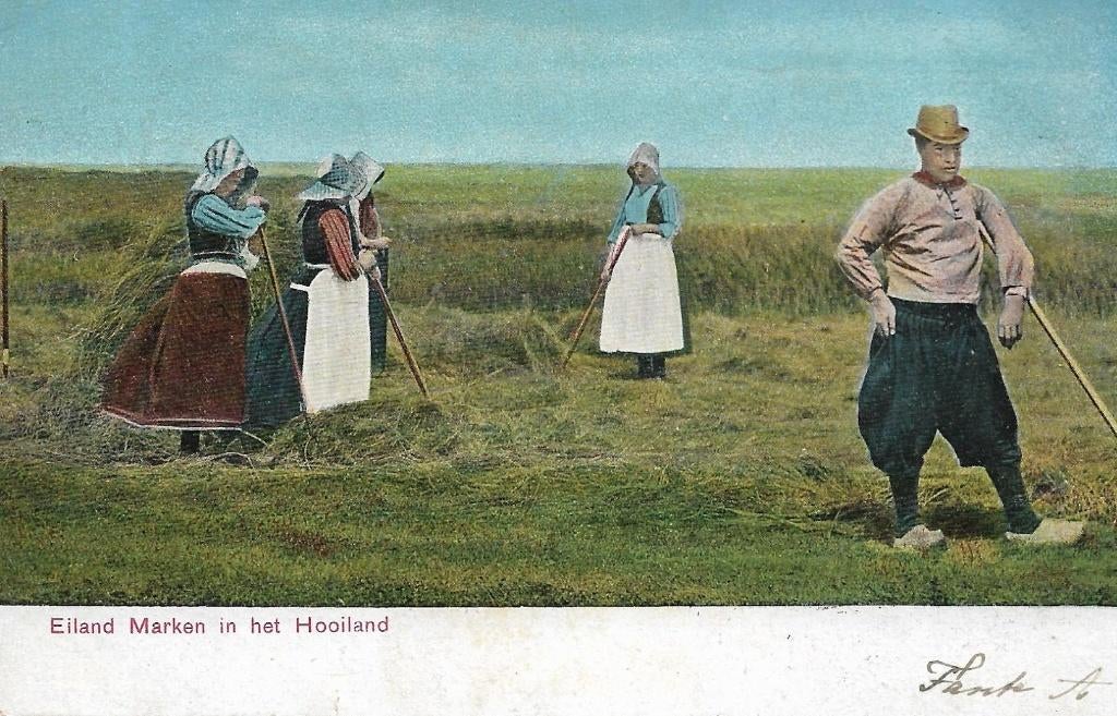 Marken, Eiland in het Hooiland, Verzamelen, Verzenden, Voor 1920, Gelopen, Noord-Holland