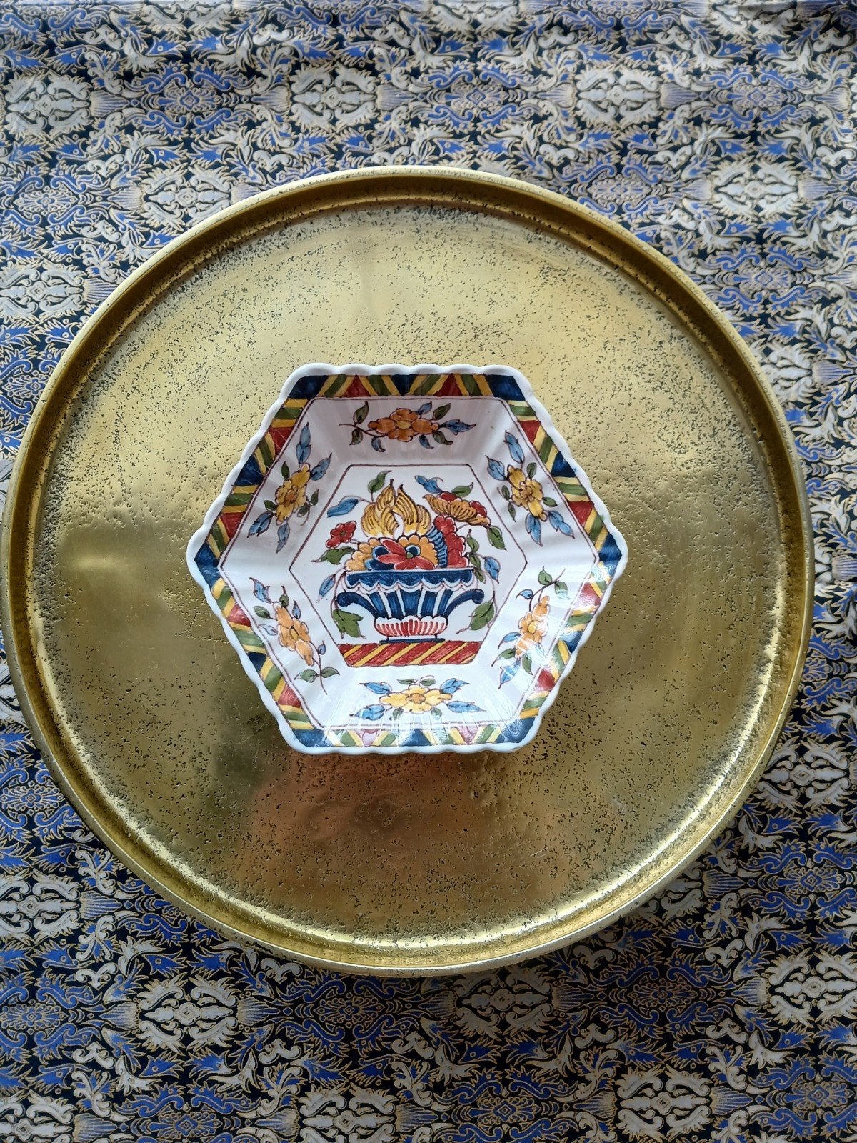 Makkumer bordje 17 cm doorsnede, Ophalen of Verzenden