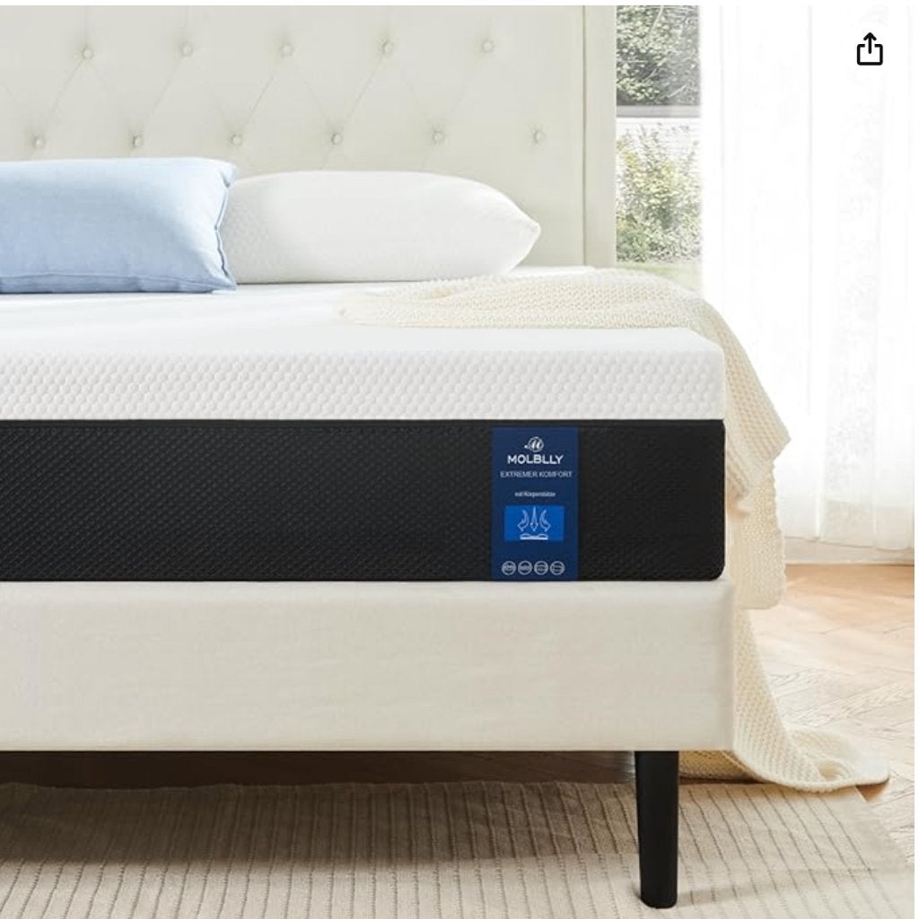Matras 140x200 Molblly koudschuim H3 - z.g.a.n., Huis en Inrichting, Slaapkamer | Matrassen en Bedbodems, Ophalen, Tweepersoons