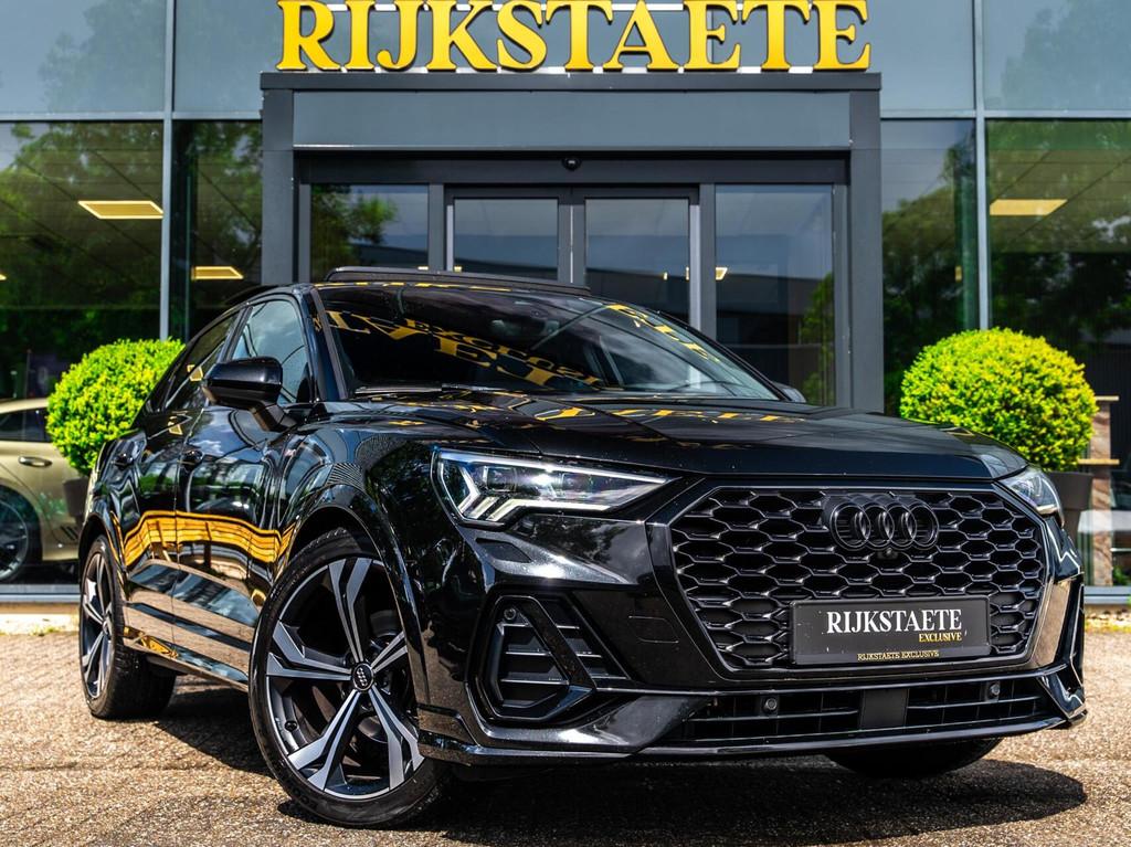 Audi Q3 35 TDI S-LINE|PANO|B&O|360º|ACC|20''|SFEERVER., Gebruikt, 4 cilinders, Zwart, Leder
