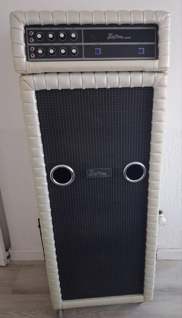 Vintage Kustom K250 Basversterker en Luidspreker, Muziek en Instrumenten, Ophalen, Gebruikt, Minder dan 50 watt